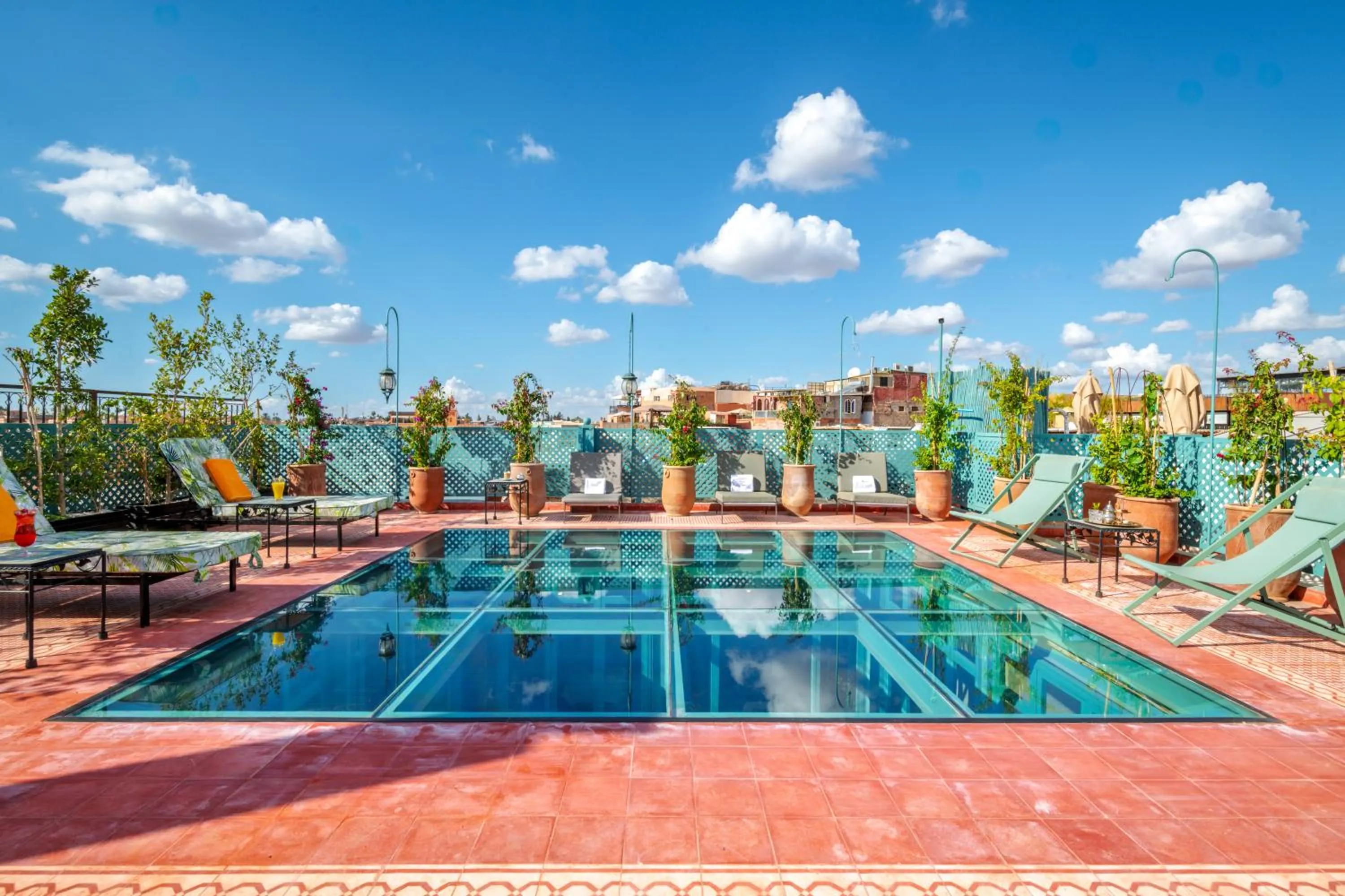 Balcony/Terrace in Riad Diamond Of Marrakech & Spa