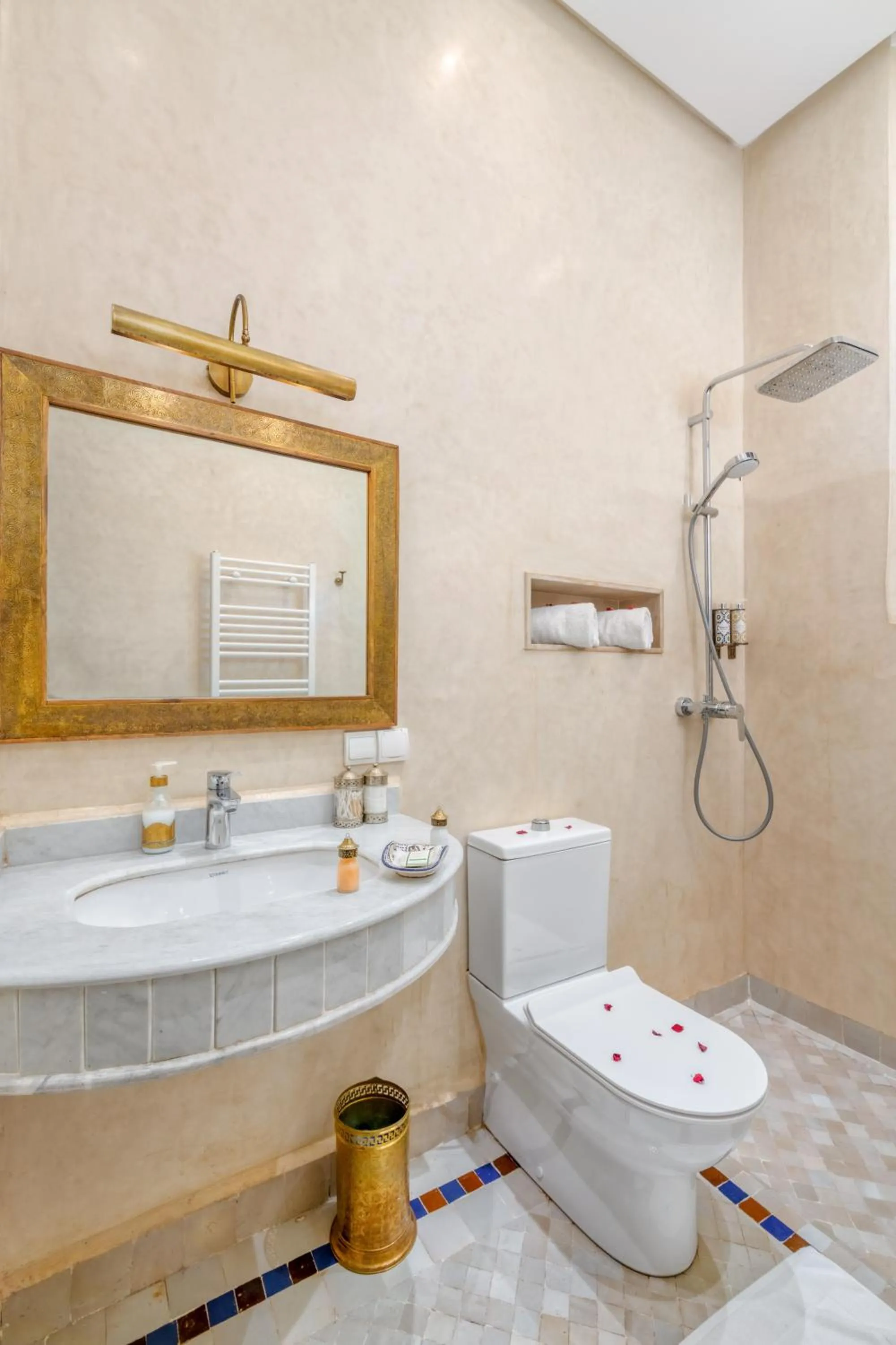 Shower in Riad Diamond Of Marrakech & Spa