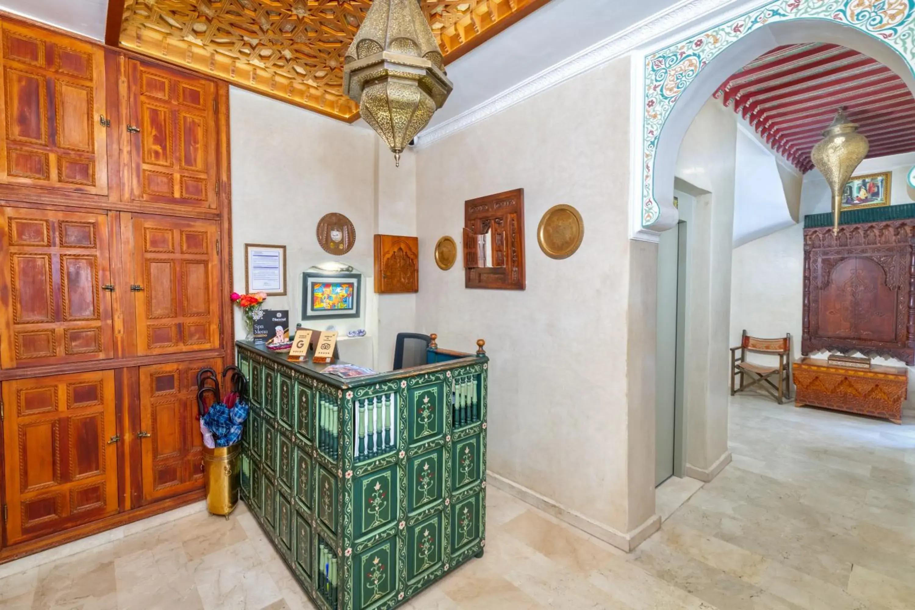 Lobby or reception in Riad Diamond Of Marrakech & Spa Lobby or reception in Riad Diamond Of Marrakech & Spa