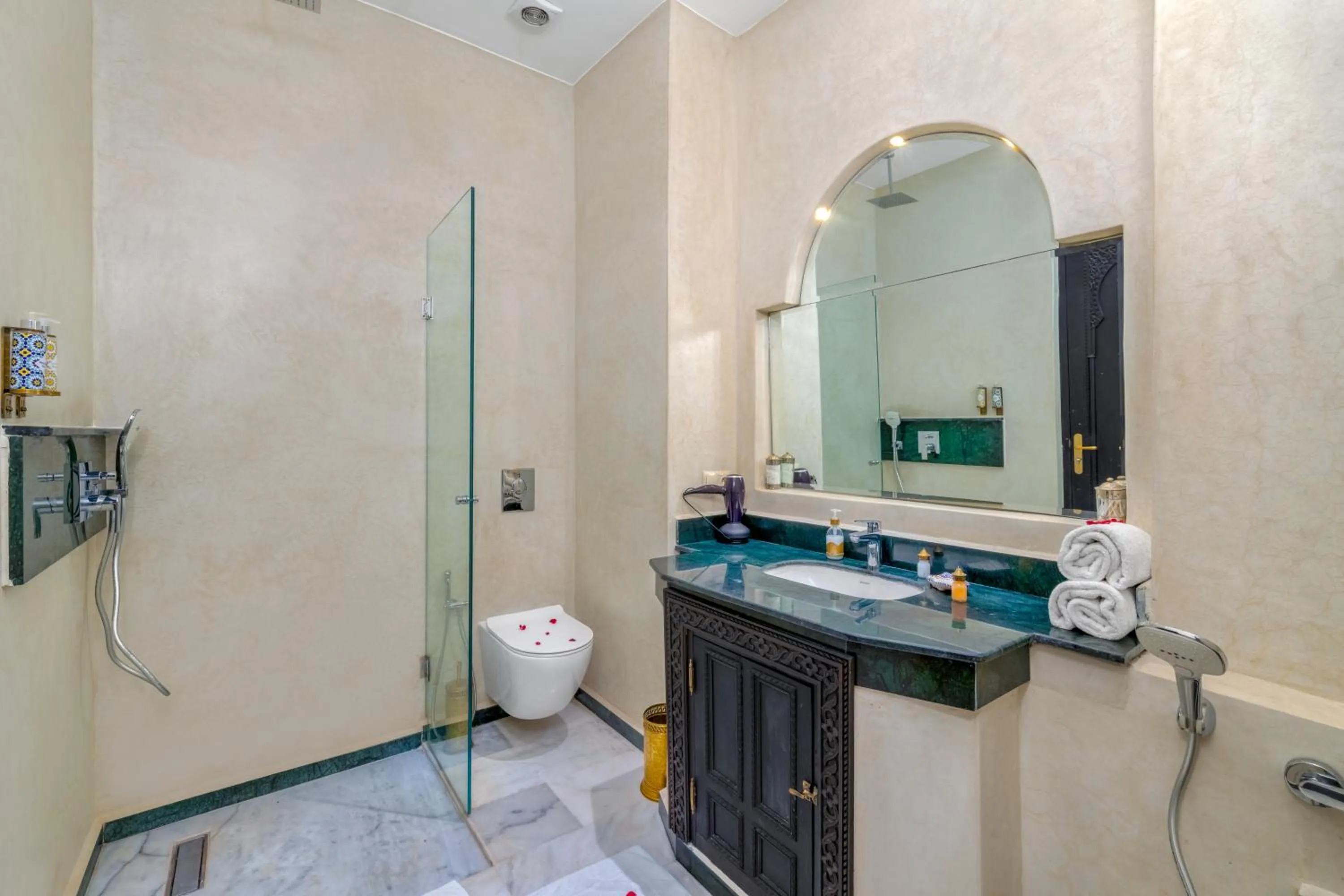 Shower in Riad Diamond Of Marrakech & Spa