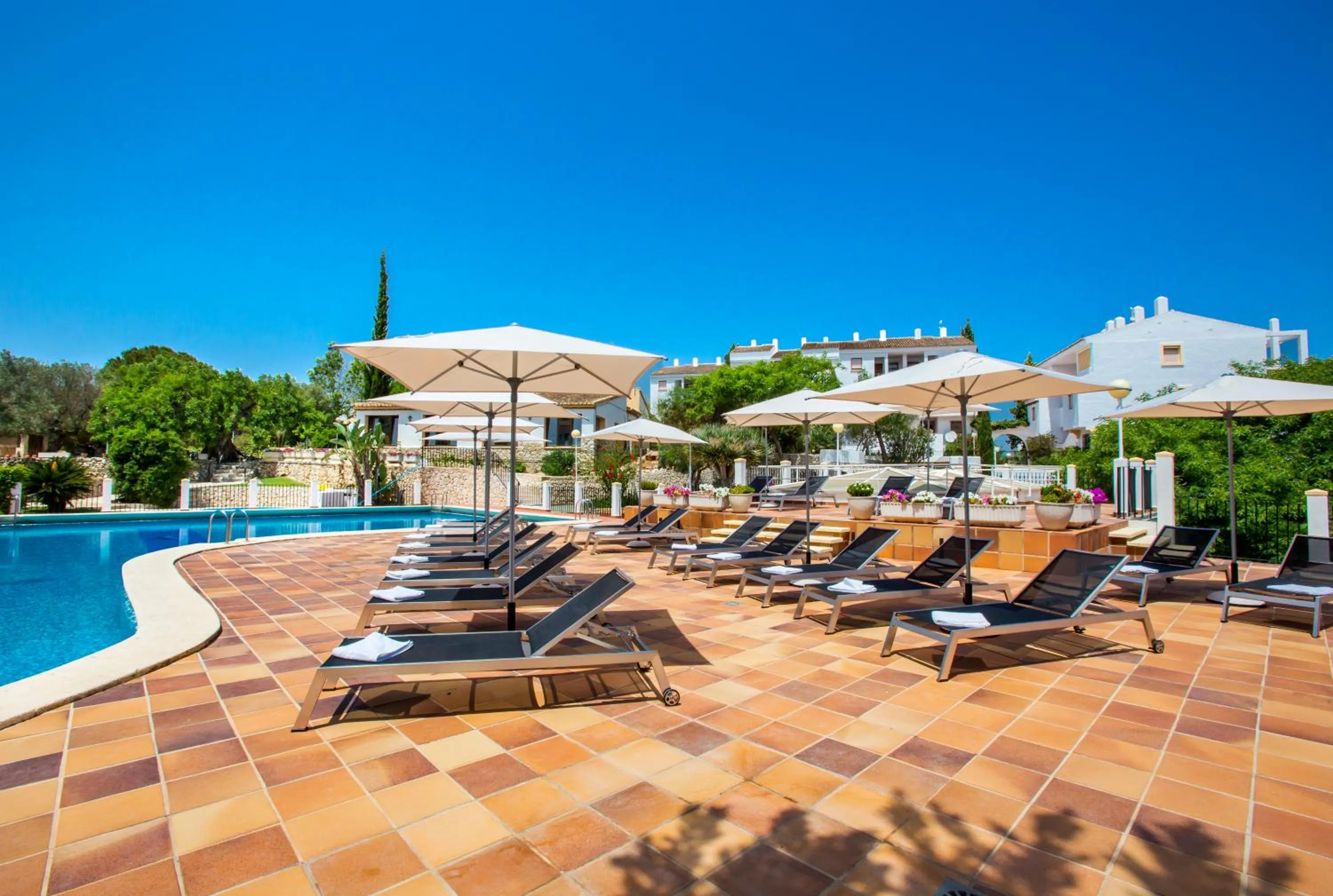 Pool view in Complejo Bellavista Residencial