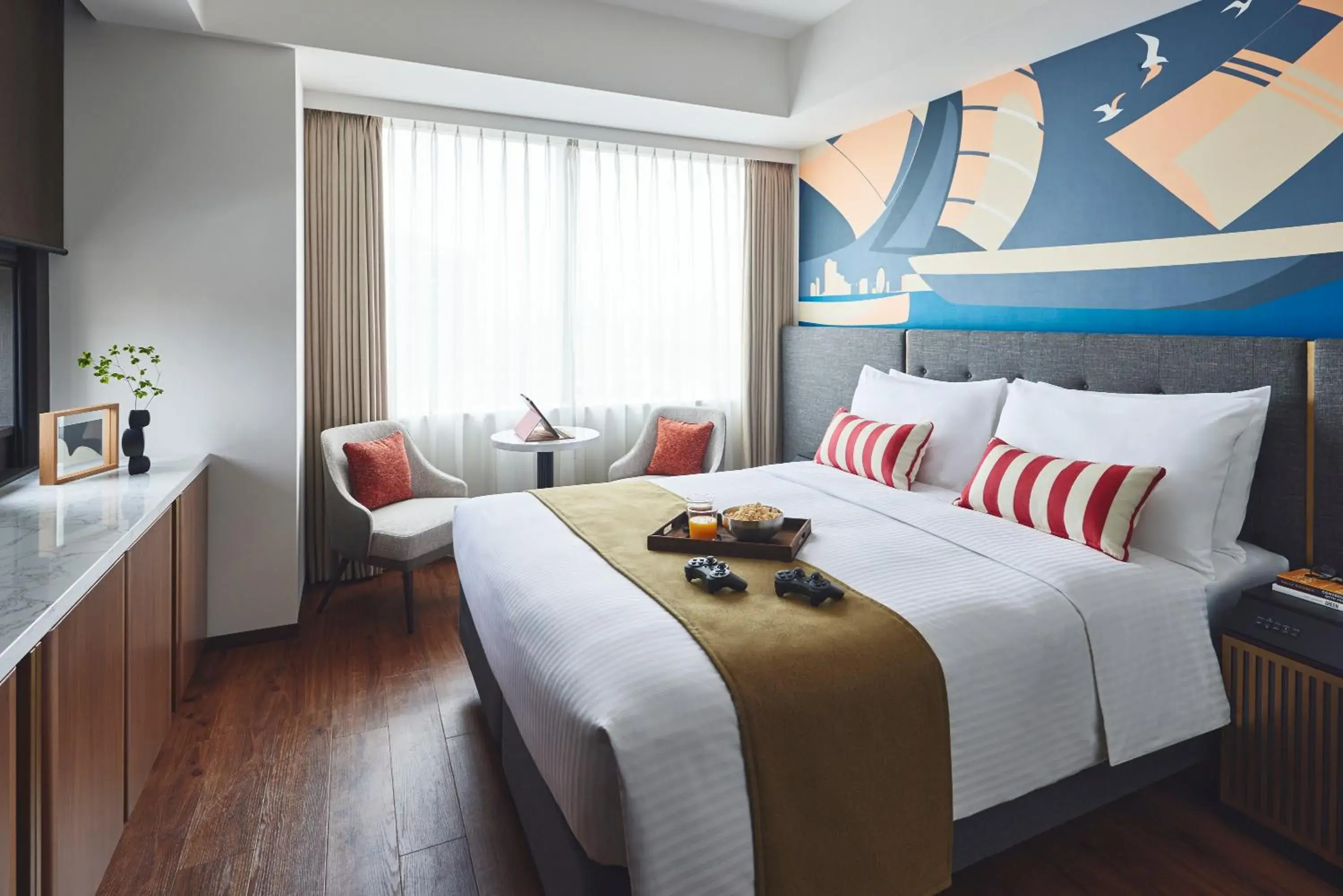 Bedroom, Bed in Citadines Harbour Front Yokohama Bedroom, Bed in Citadines Harbour Front Yokohama