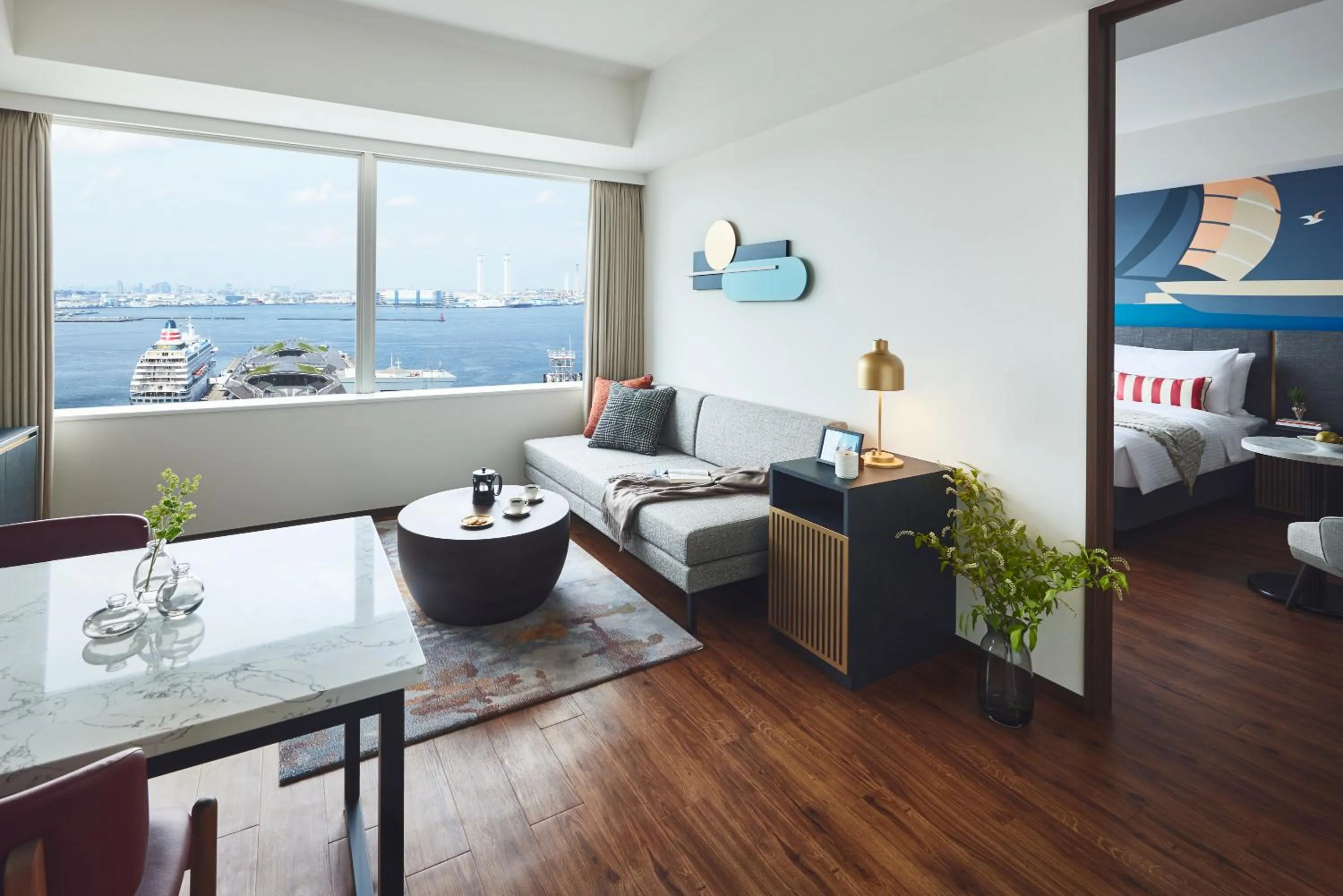 Photo of the whole room in Citadines Harbour Front Yokohama