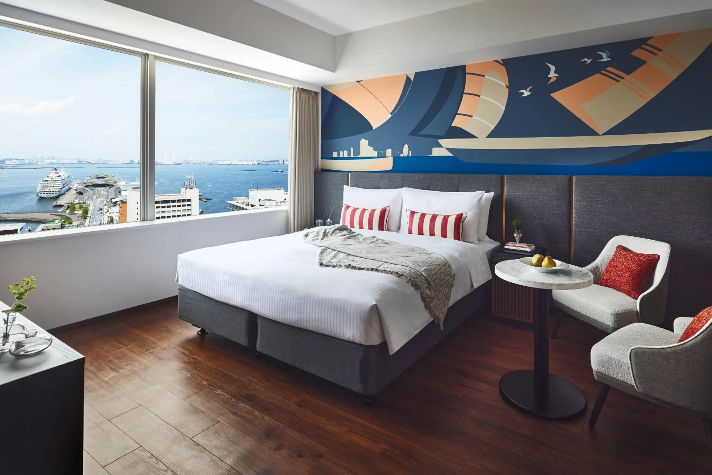 Bedroom, Bed in Citadines Harbour Front Yokohama Bedroom, Bed in Citadines Harbour Front Yokohama