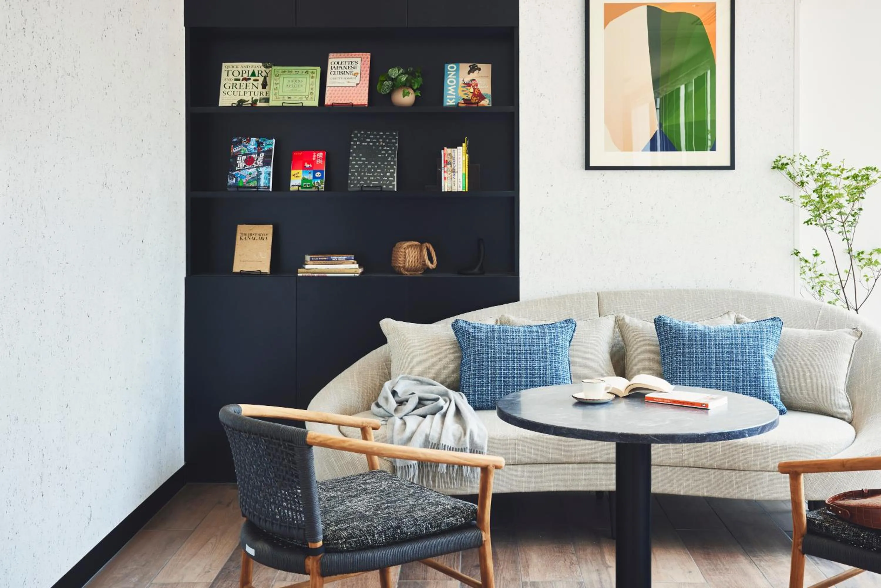 Communal lounge/ TV room in Citadines Harbour Front Yokohama