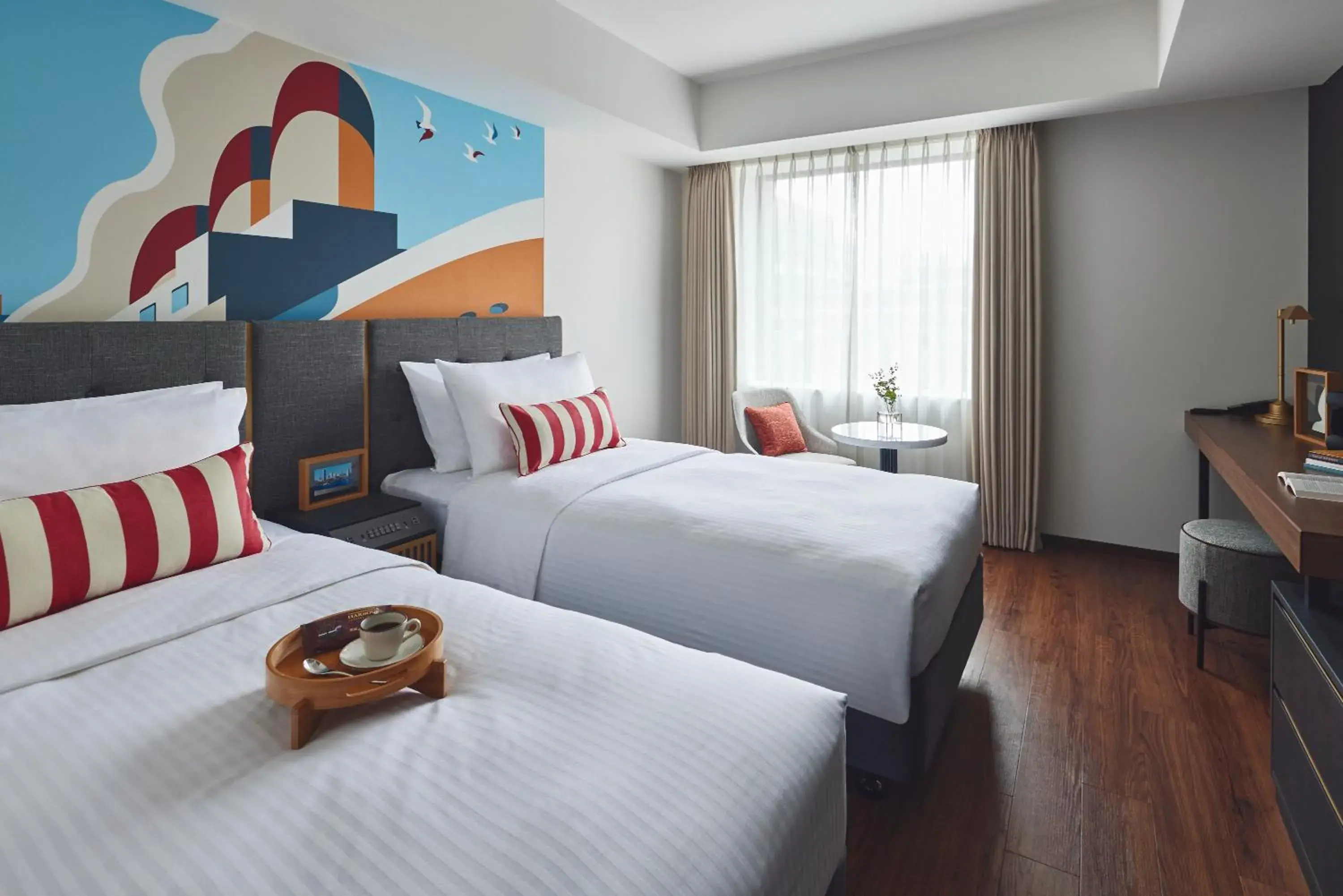 Bed in Citadines Harbour Front Yokohama Bed in Citadines Harbour Front Yokohama