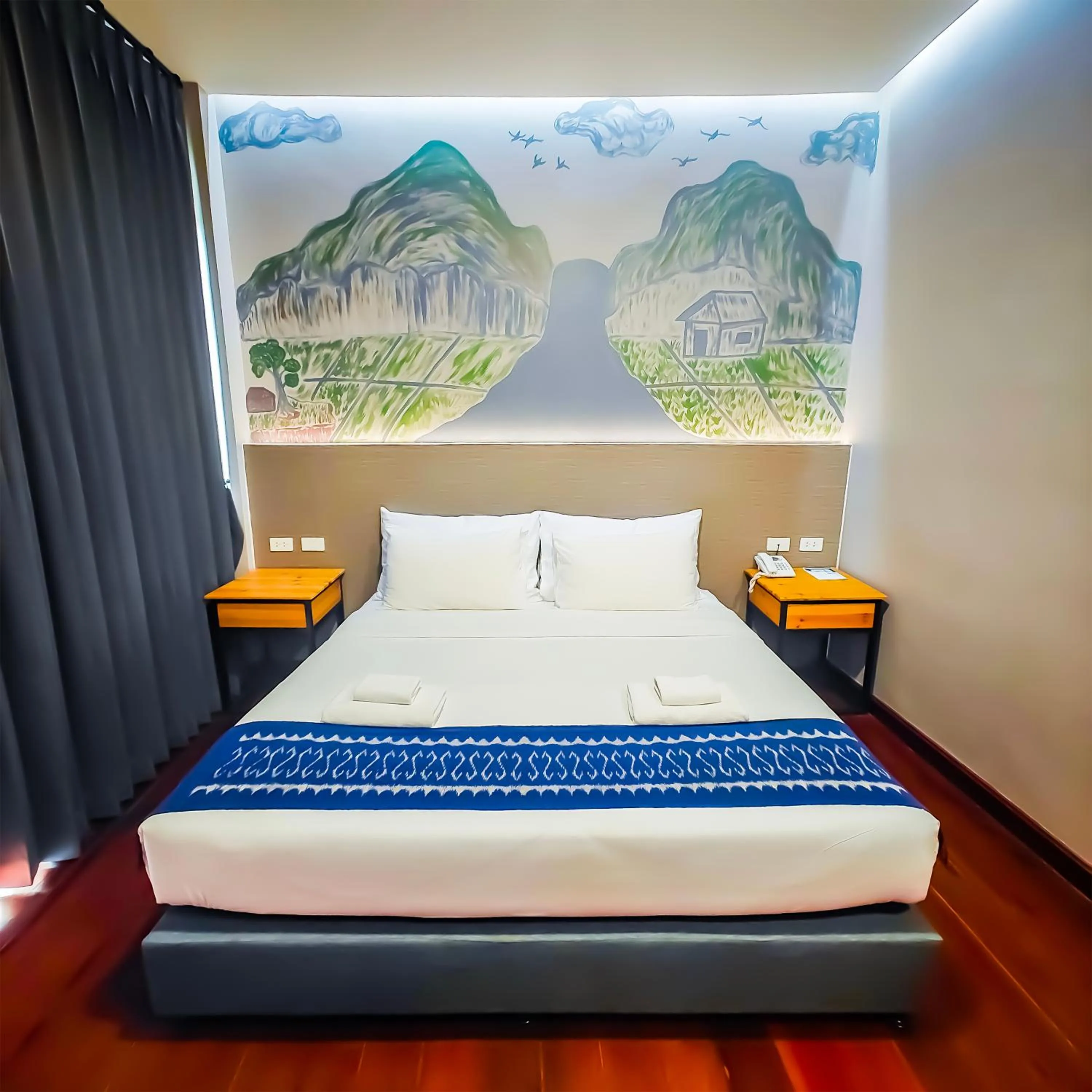 Bed in The Riva Vientiane Hotel