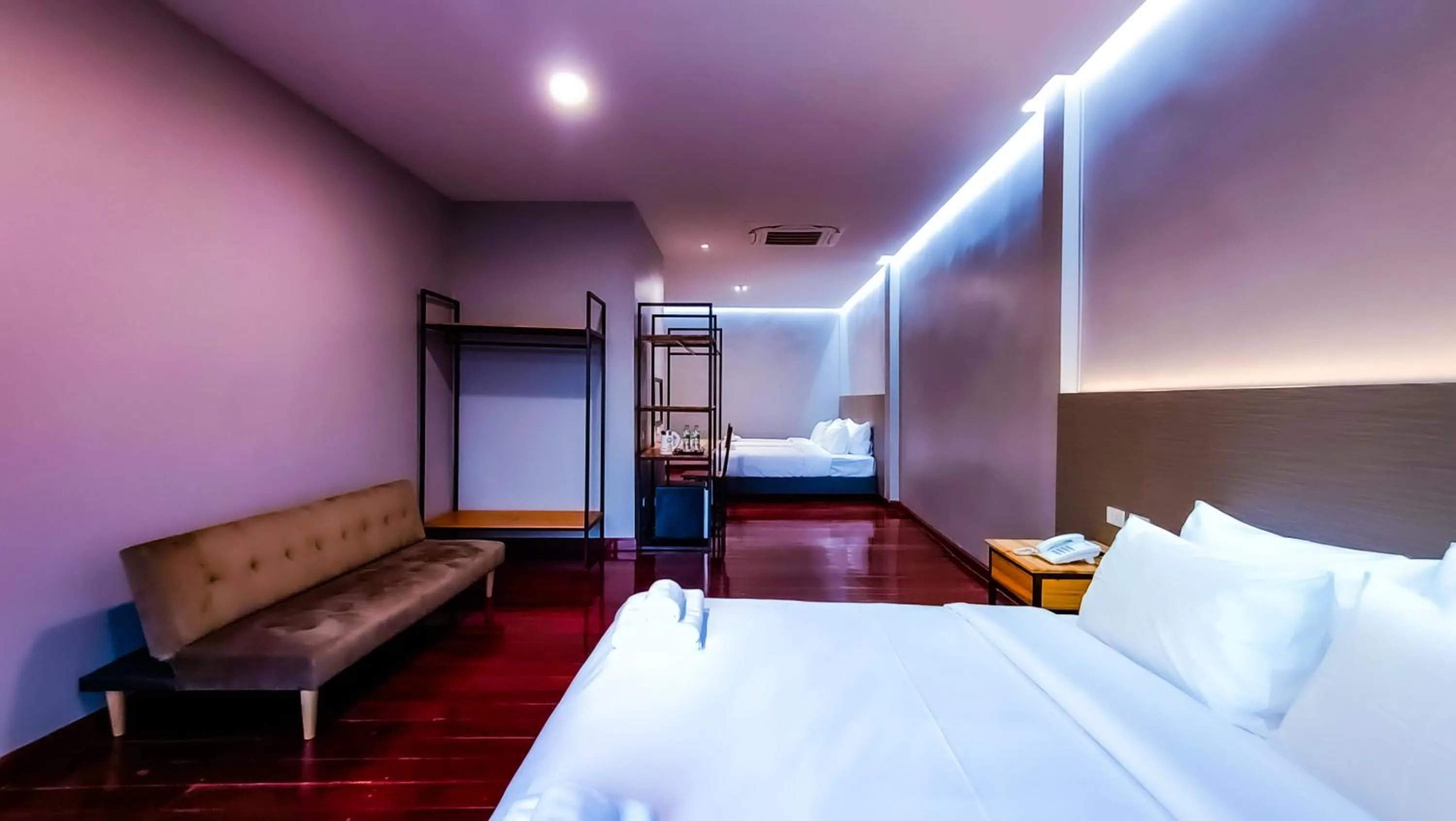 Bed in The Riva Vientiane Hotel