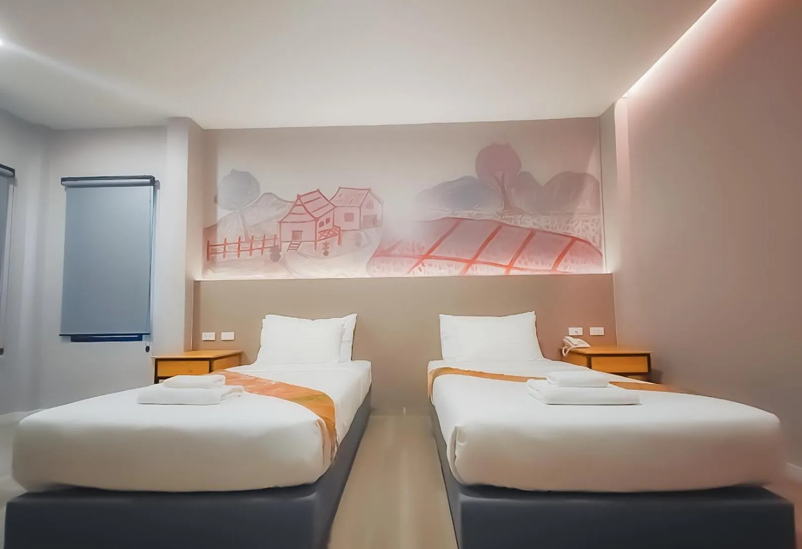 Bed in The Riva Vientiane Hotel