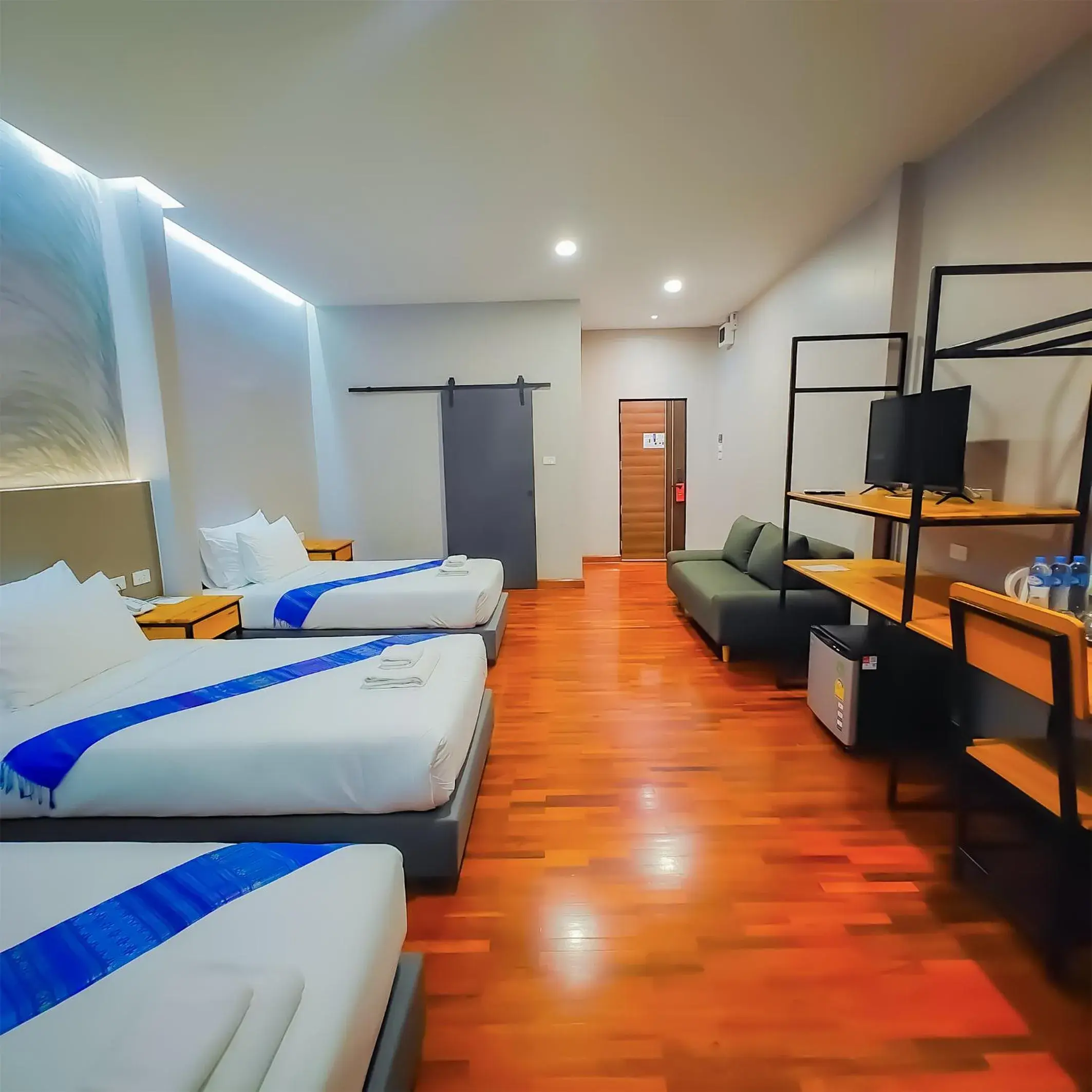 Bed in The Riva Vientiane Hotel Bed in The Riva Vientiane Hotel