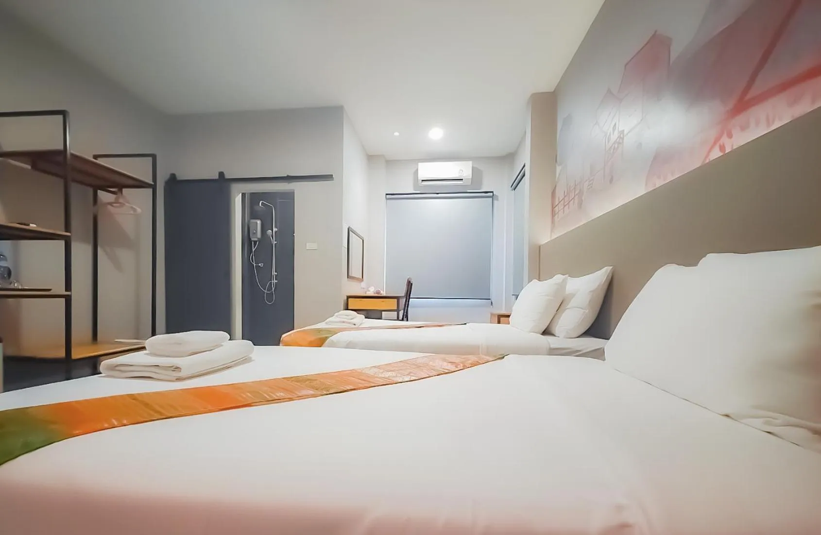 Bed in The Riva Vientiane Hotel