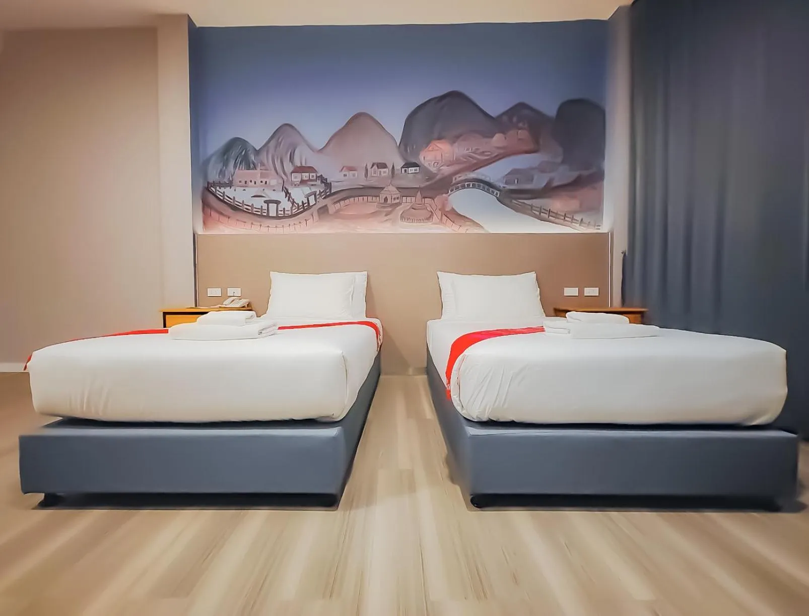 Bed in The Riva Vientiane Hotel