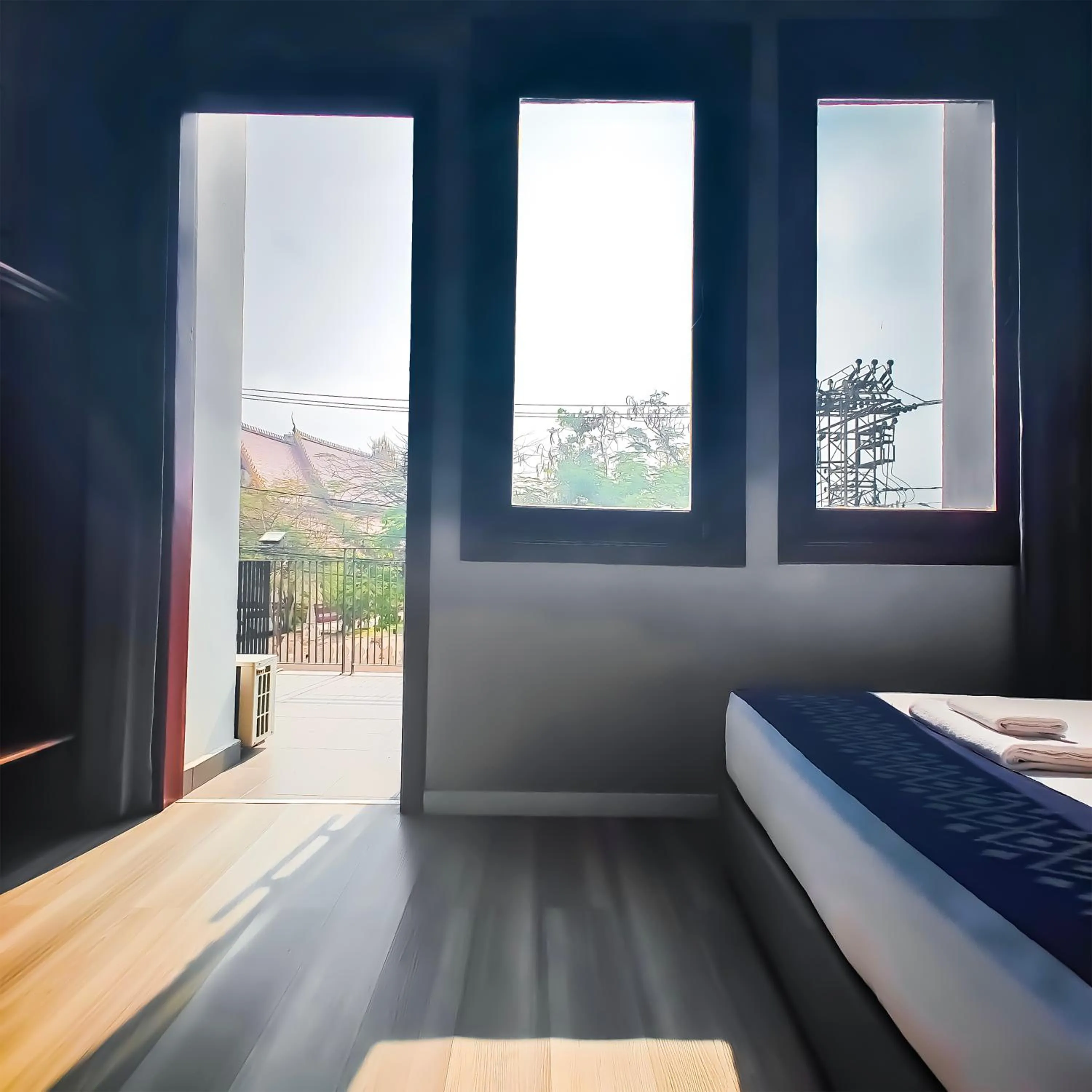 Bed in The Riva Vientiane Hotel