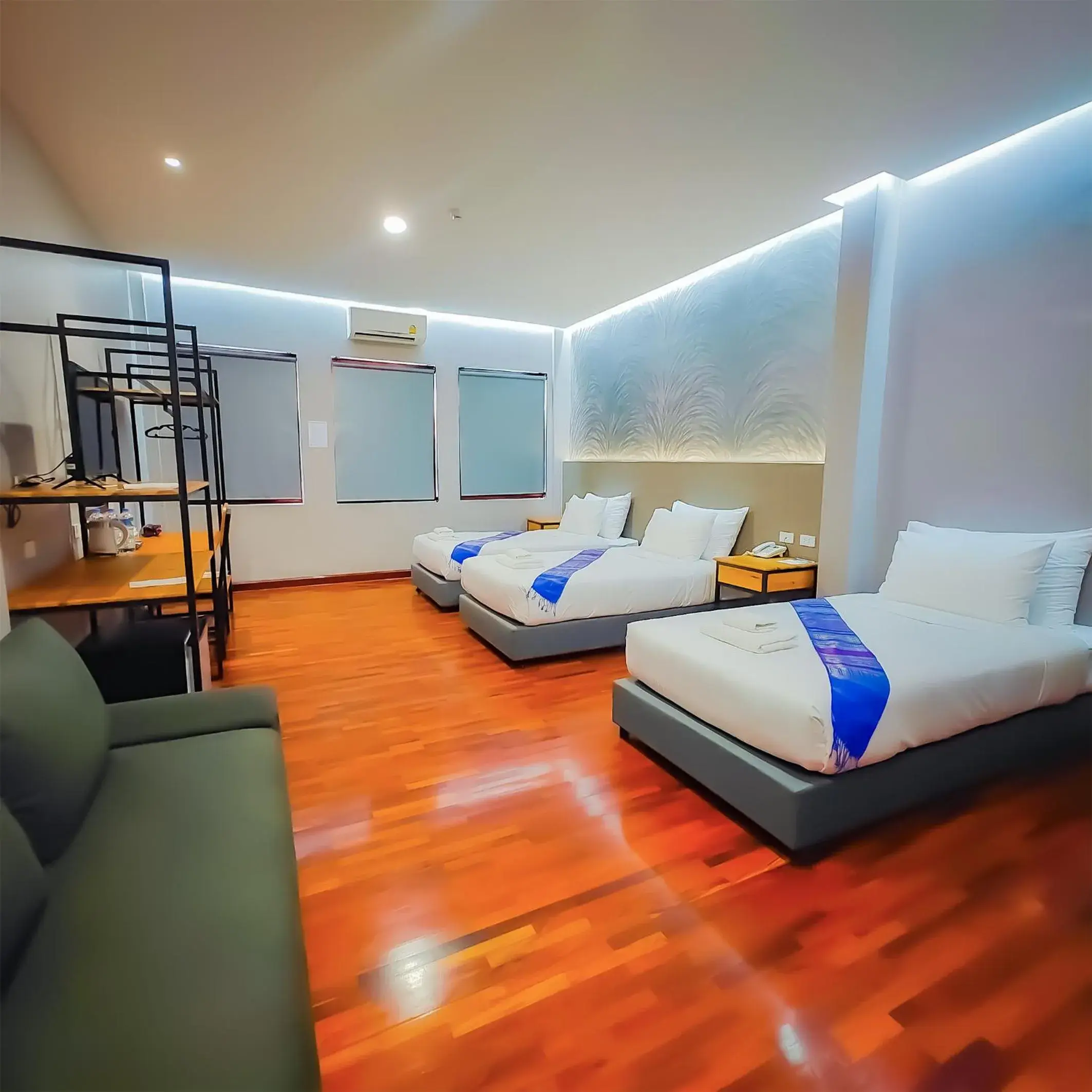 Bed in The Riva Vientiane Hotel Bed in The Riva Vientiane Hotel