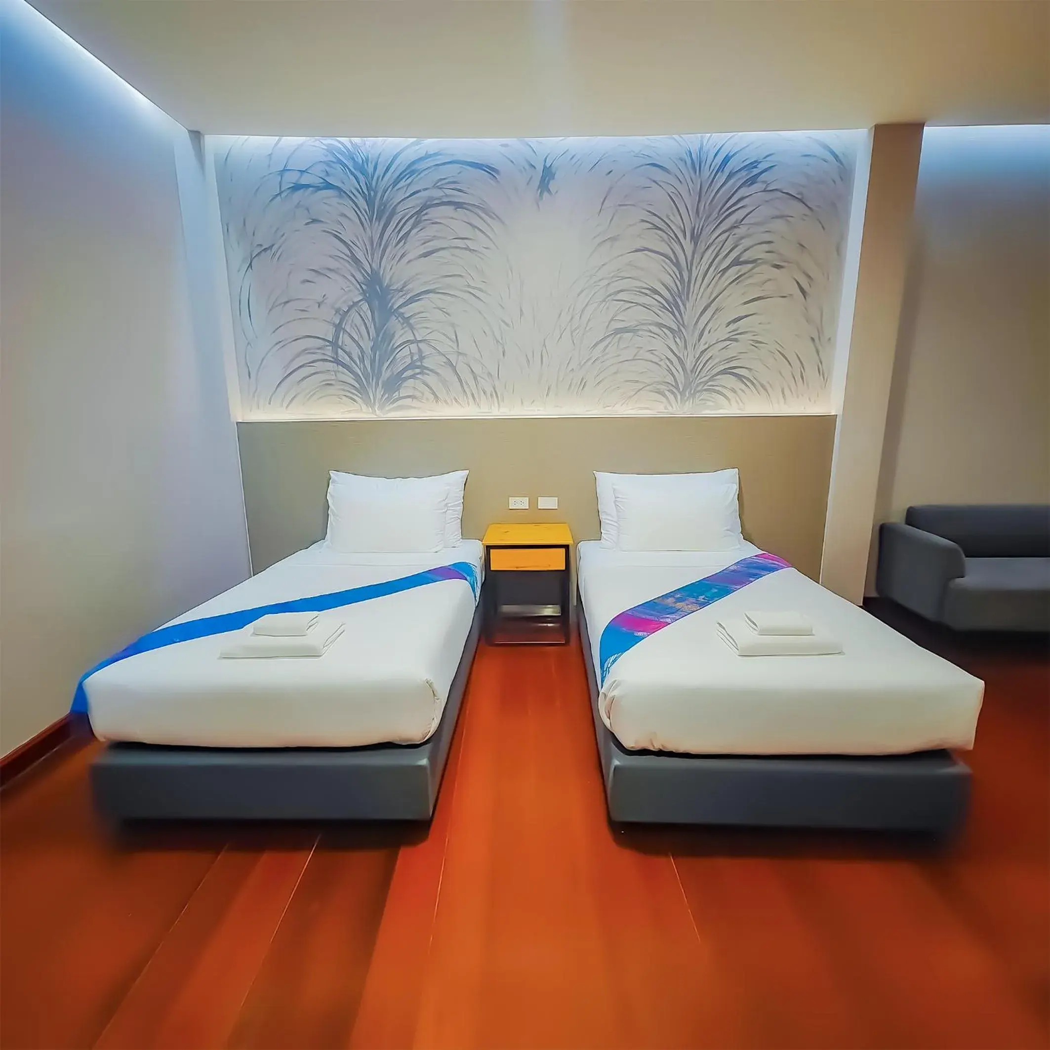 Bed in The Riva Vientiane Hotel Bed in The Riva Vientiane Hotel