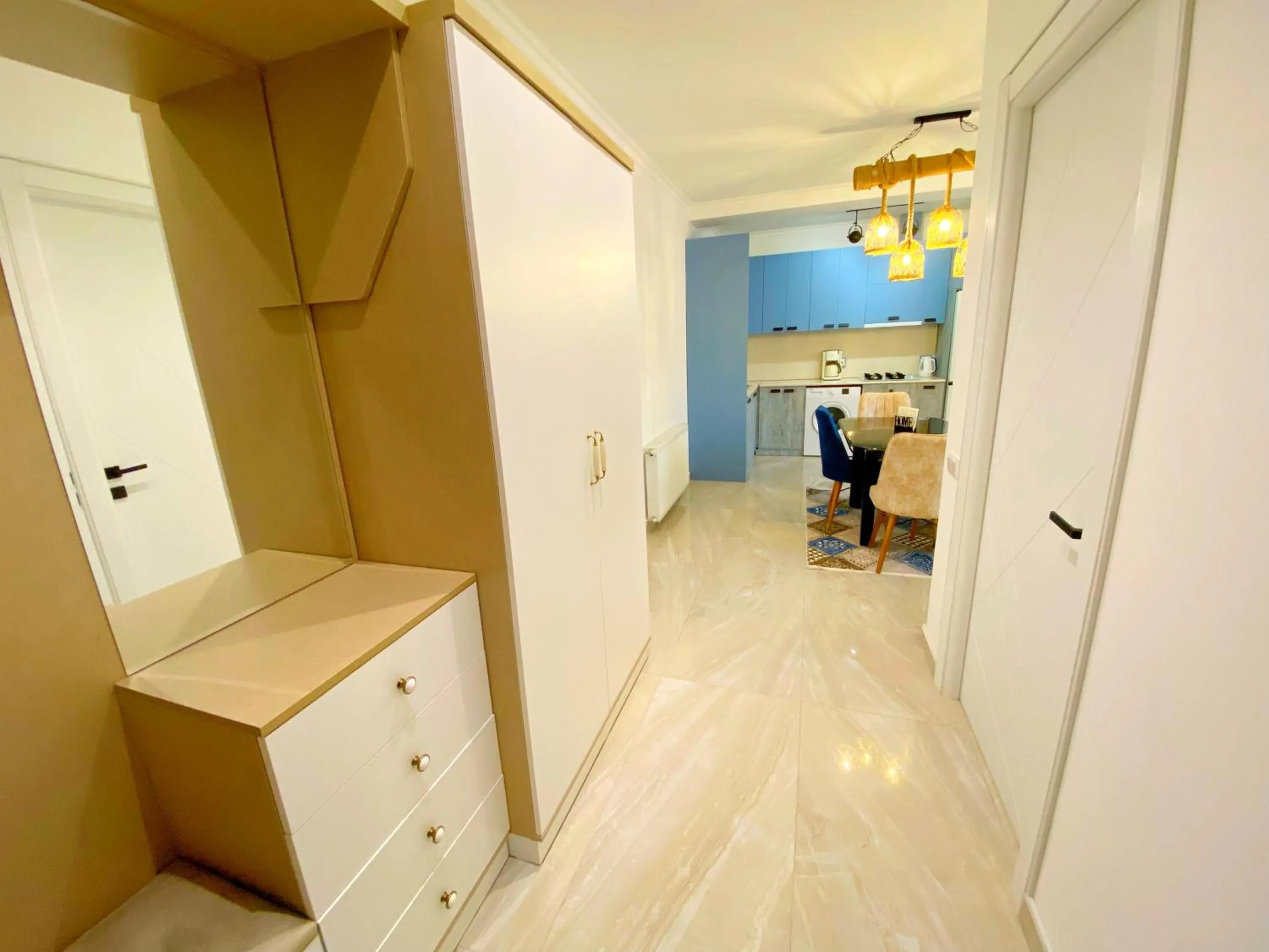 wardrobe in City Heart Luxury Apartment
