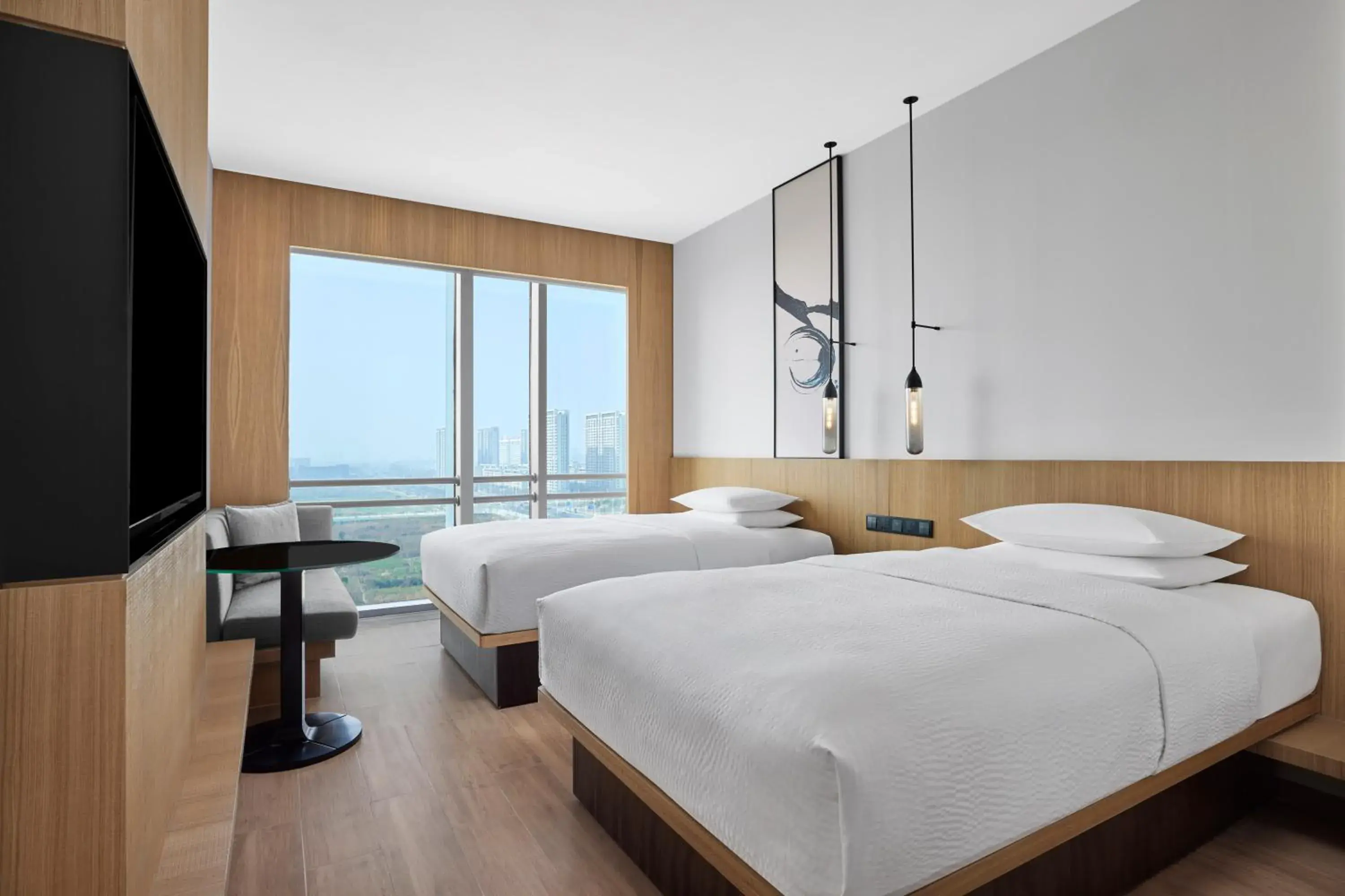 Standard Double Room with Two Double Beds and City View in Fairfield by Marriott Changzhou Jintan Standard Double Room with Two Double Beds and City View in Fairfield by Marriott Changzhou Jintan
