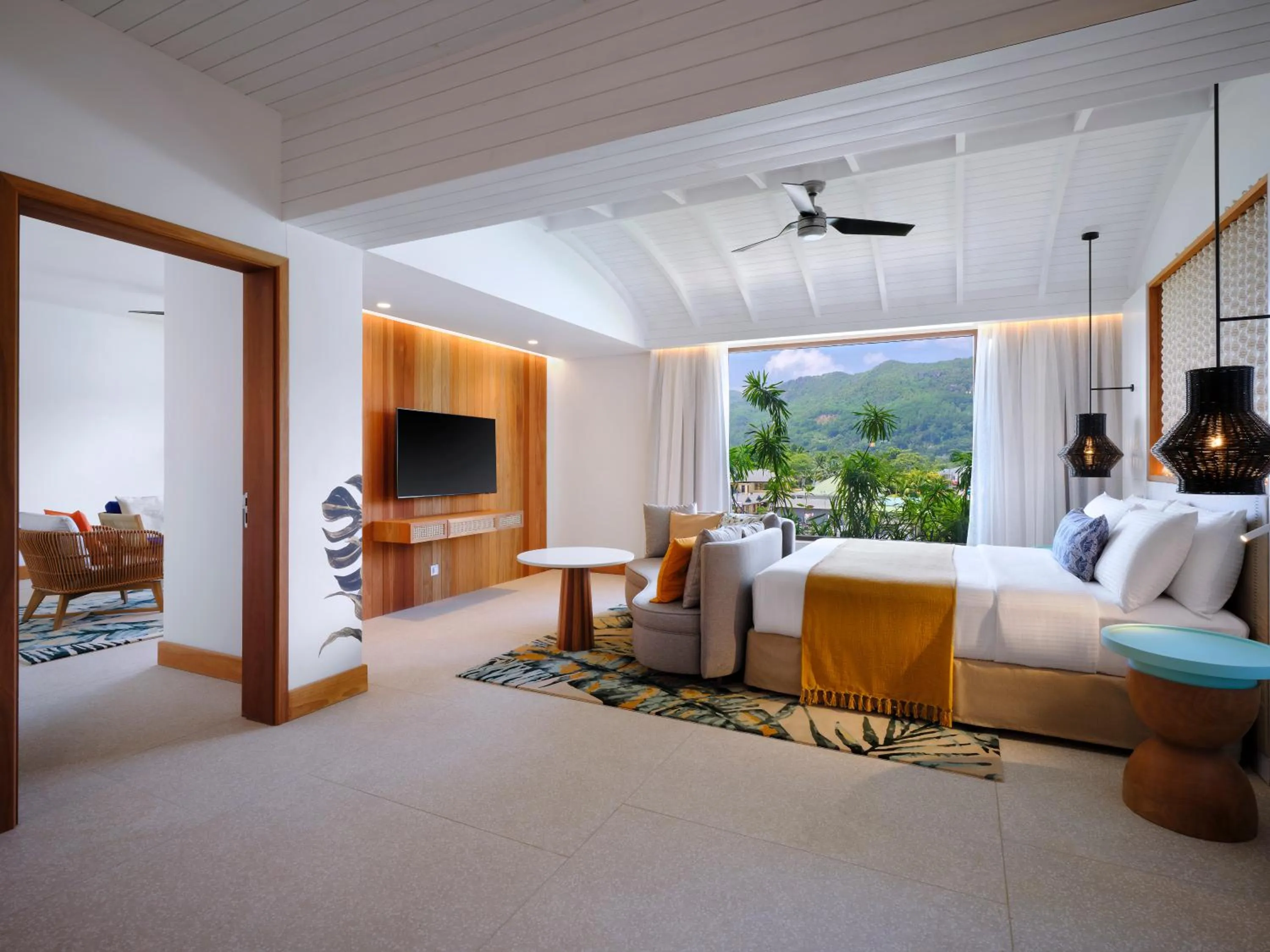 Bed in laïla, Seychelles, a Tribute Portfolio Resort