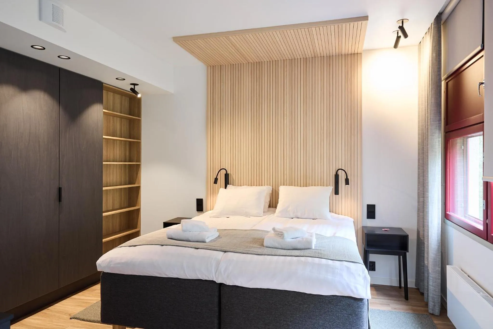 Bed in Hotel Linnasmäki