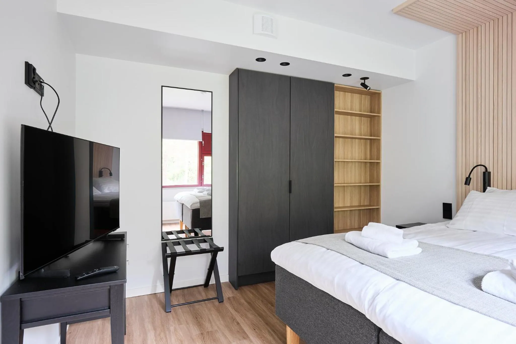 Bed in Hotel Linnasmäki