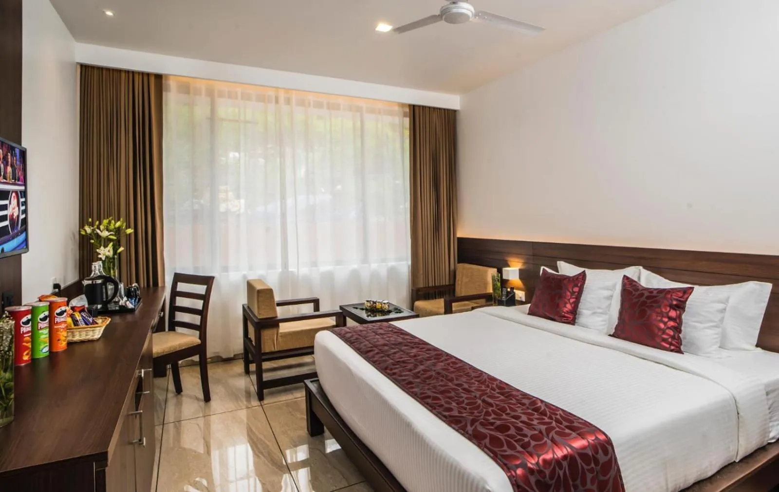 Bed in WILD AVENUE RESORT & SPA