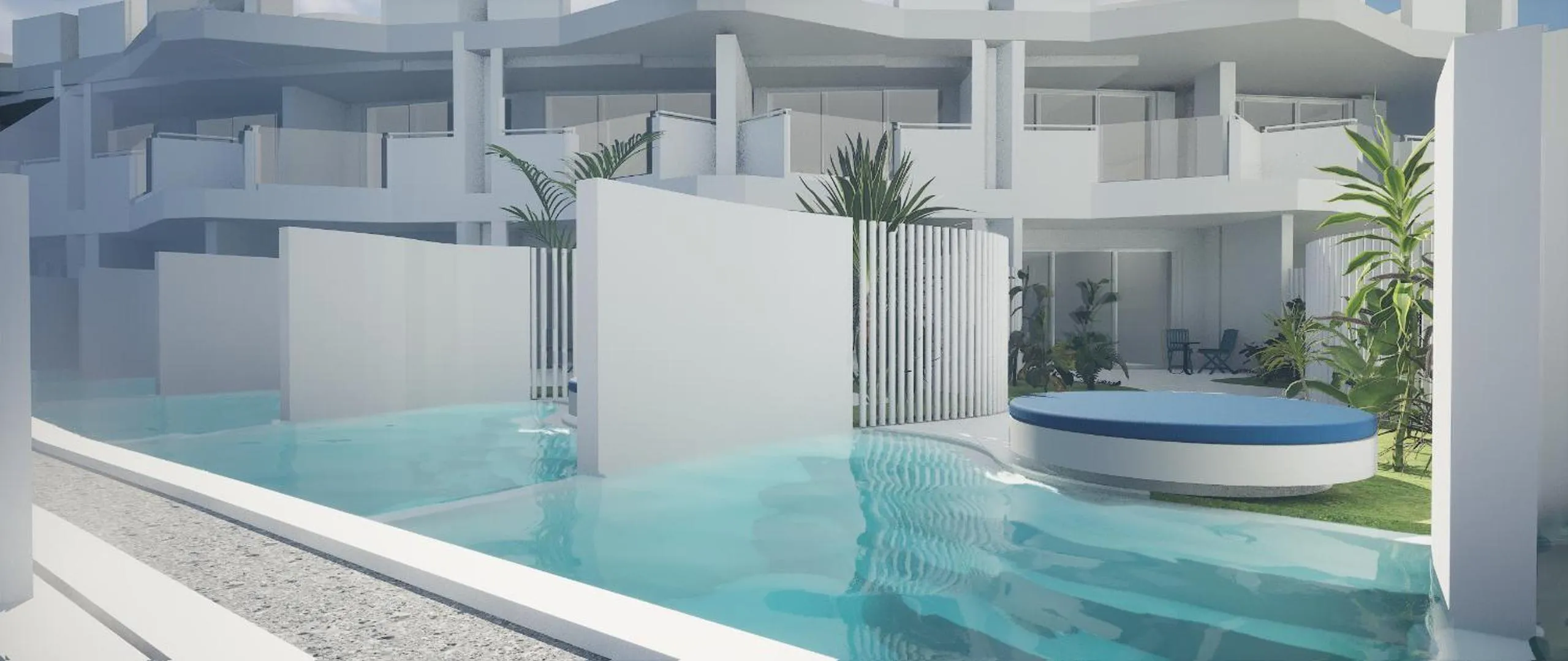 Pool view in The Salmar - New Opening