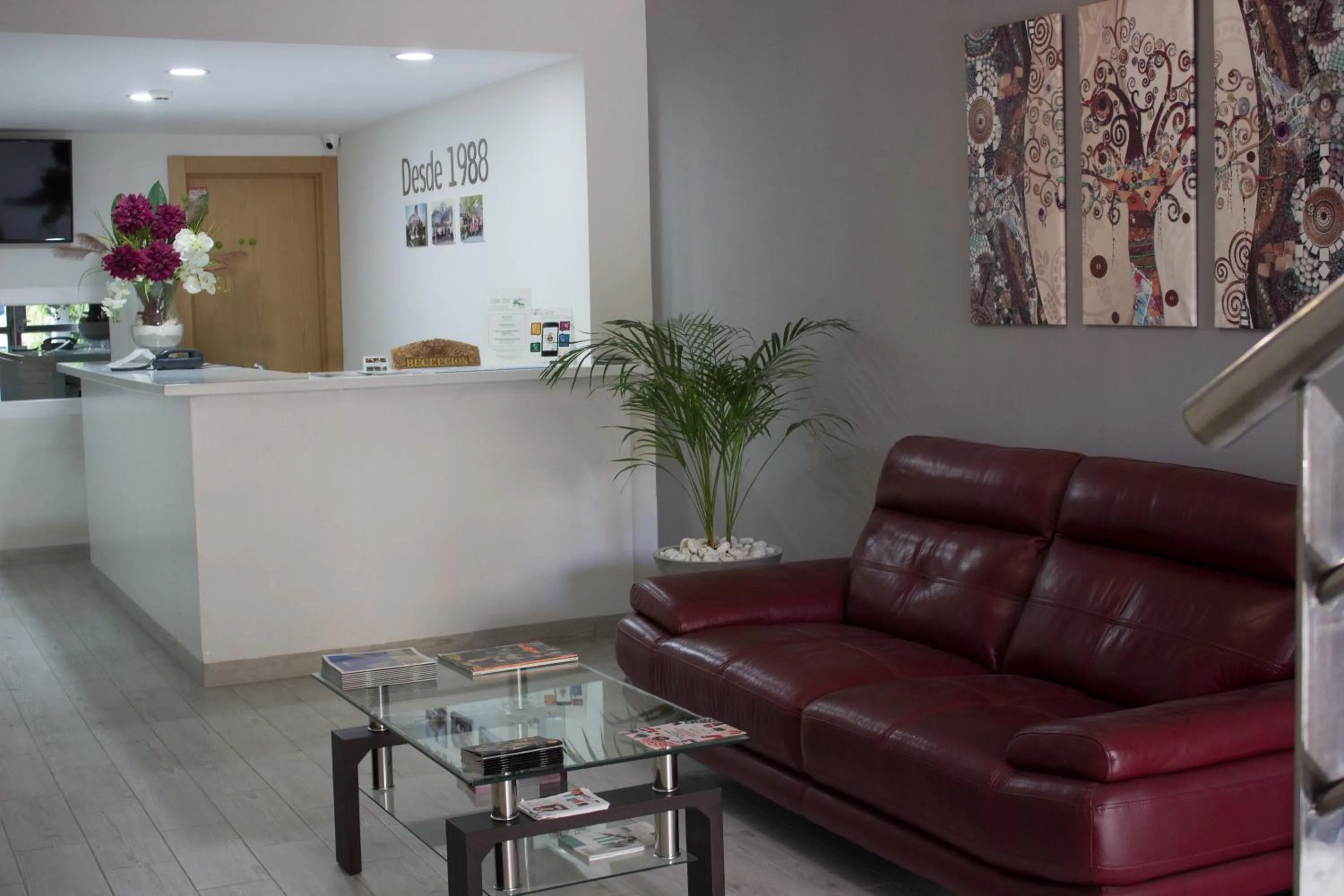 Lobby or reception in Hostal Mont Royal