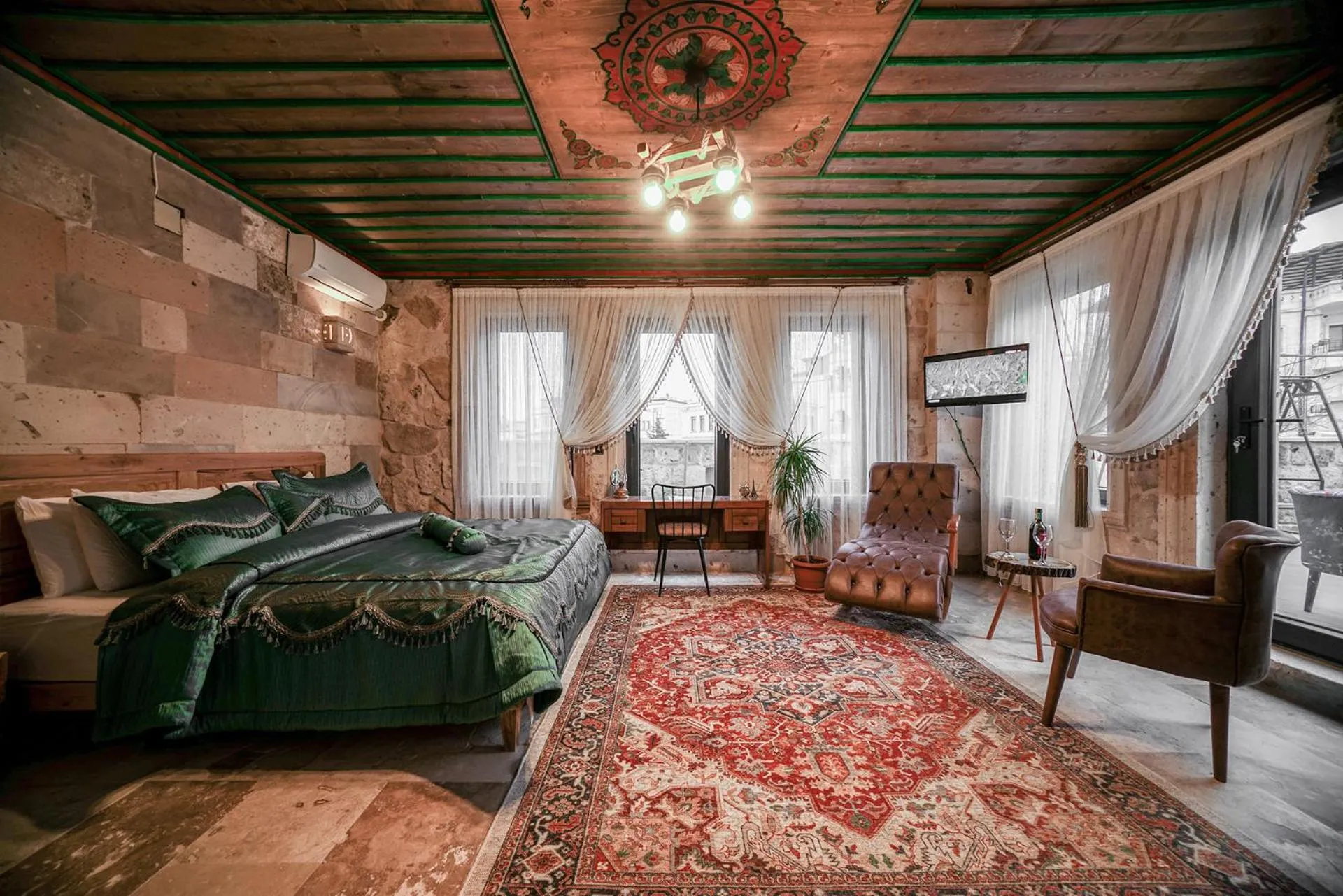 Bed in Serene Premium Stone House