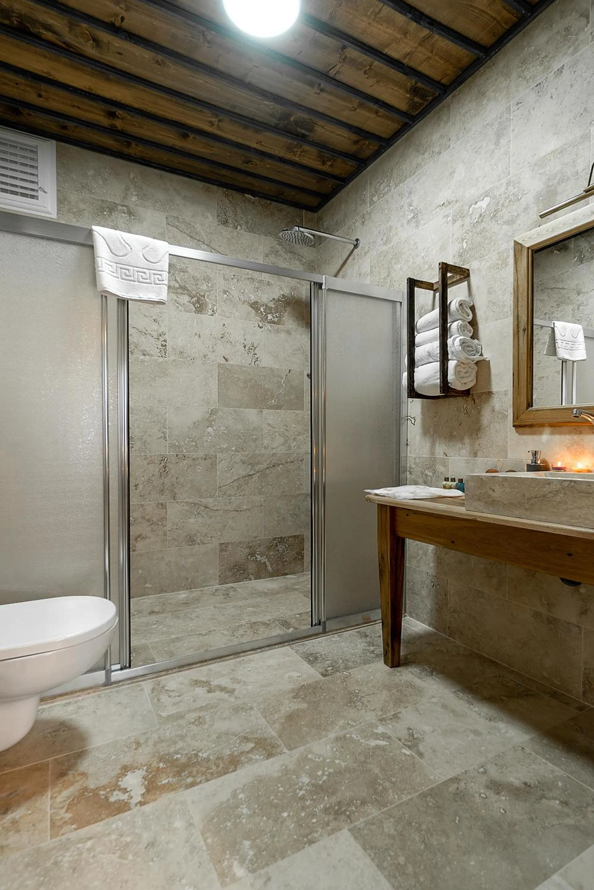 Shower in Serene Premium Stone House