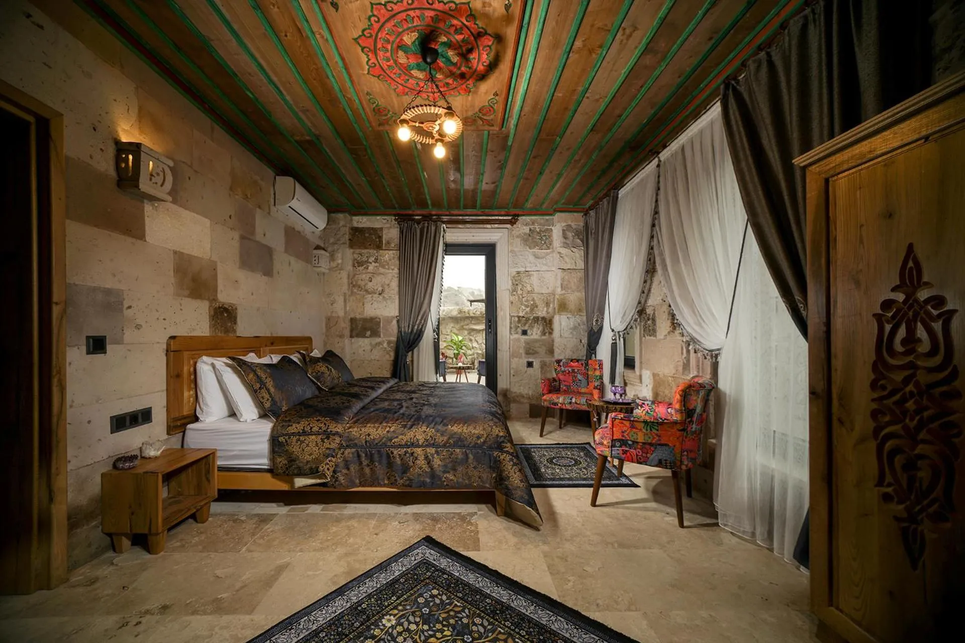 Bed in Serene Premium Stone House