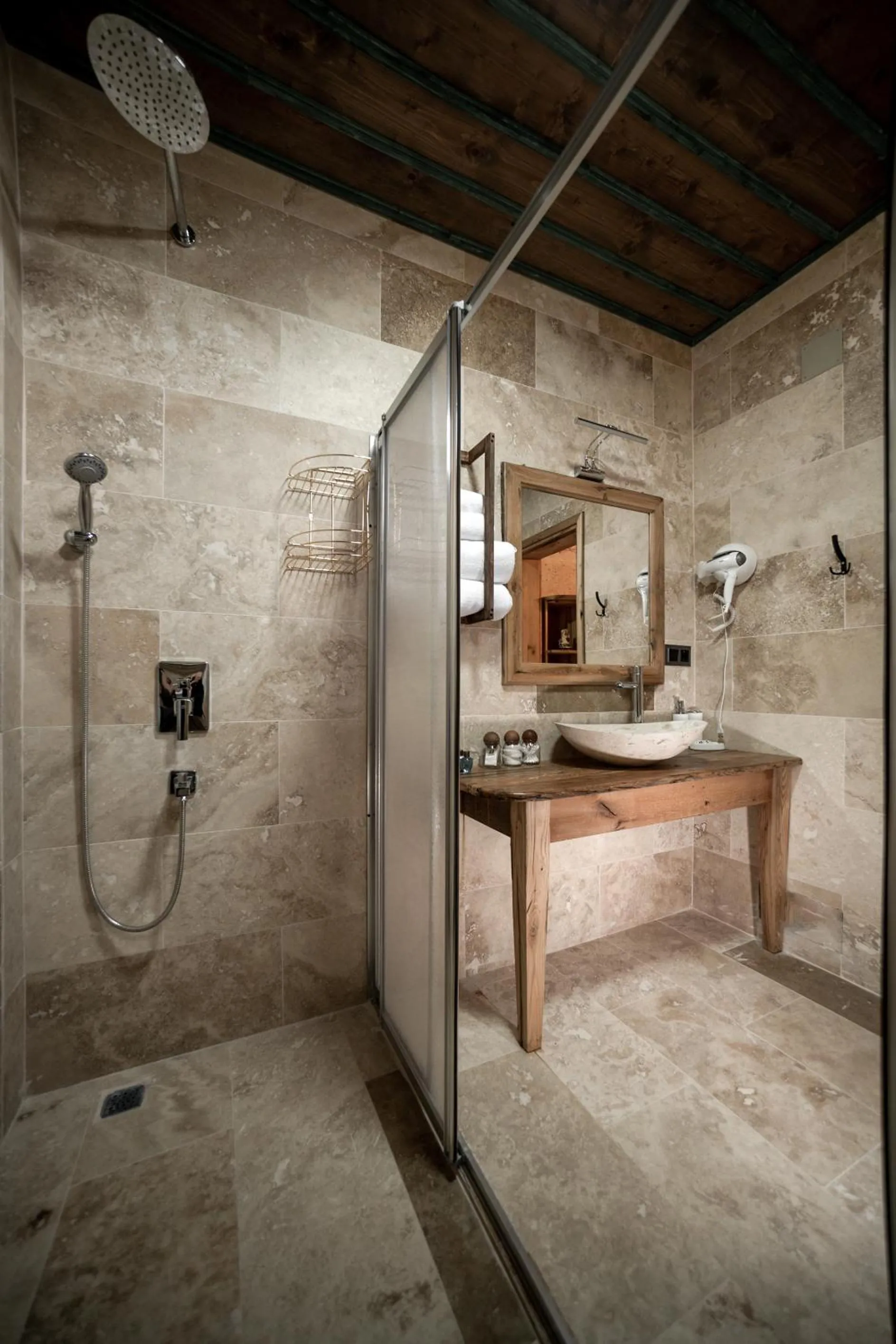 Shower in Serene Premium Stone House