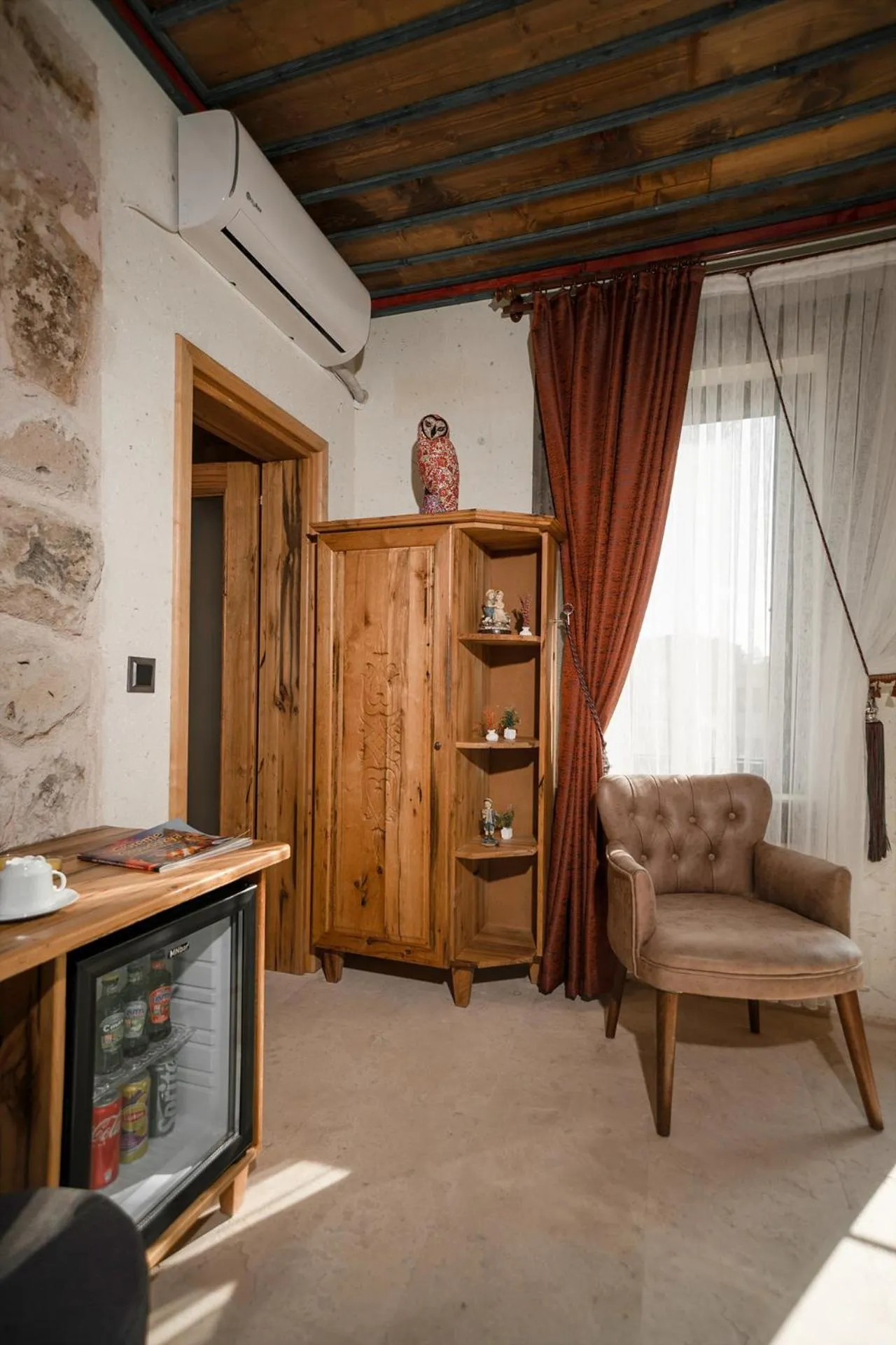 Seating area in Serene Premium Stone House