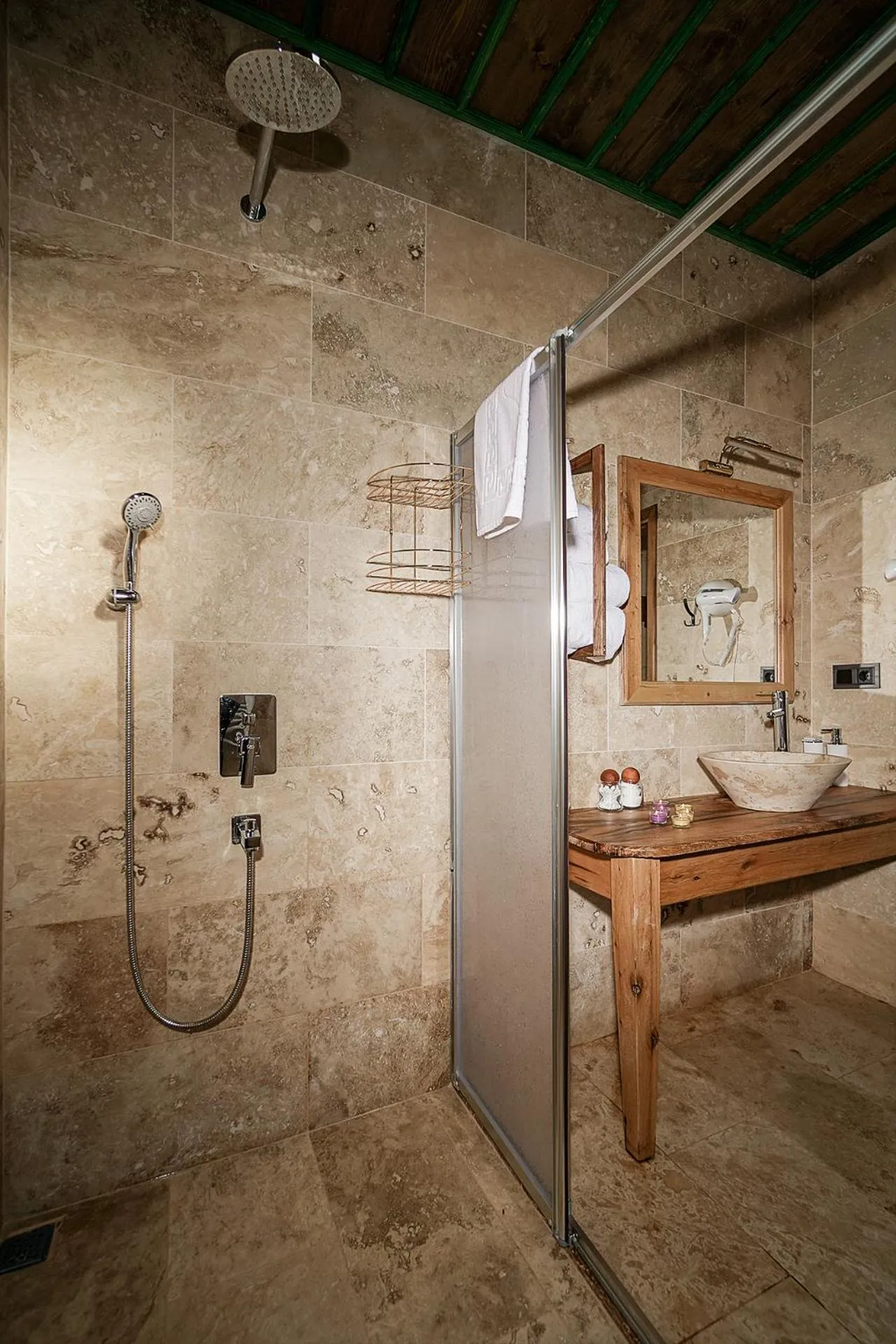 Shower in Serene Premium Stone House