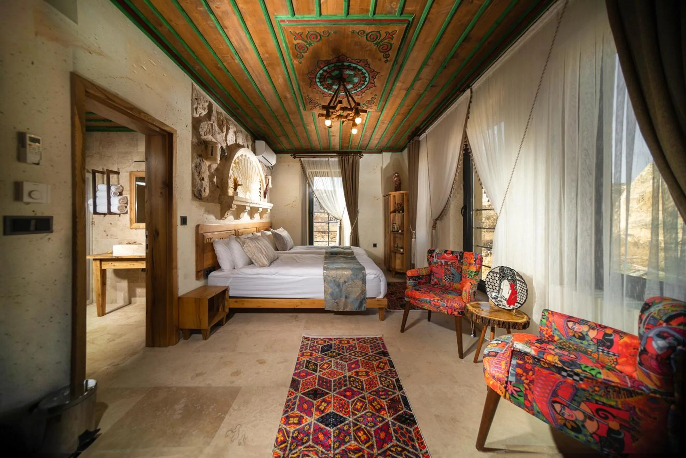 Bed in Serene Premium Stone House