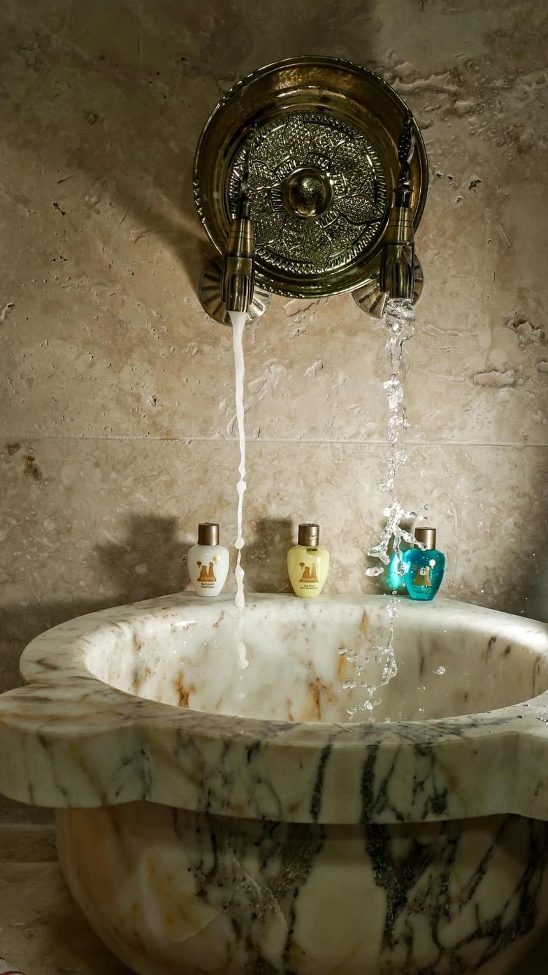 Public Bath in Serene Premium Stone House