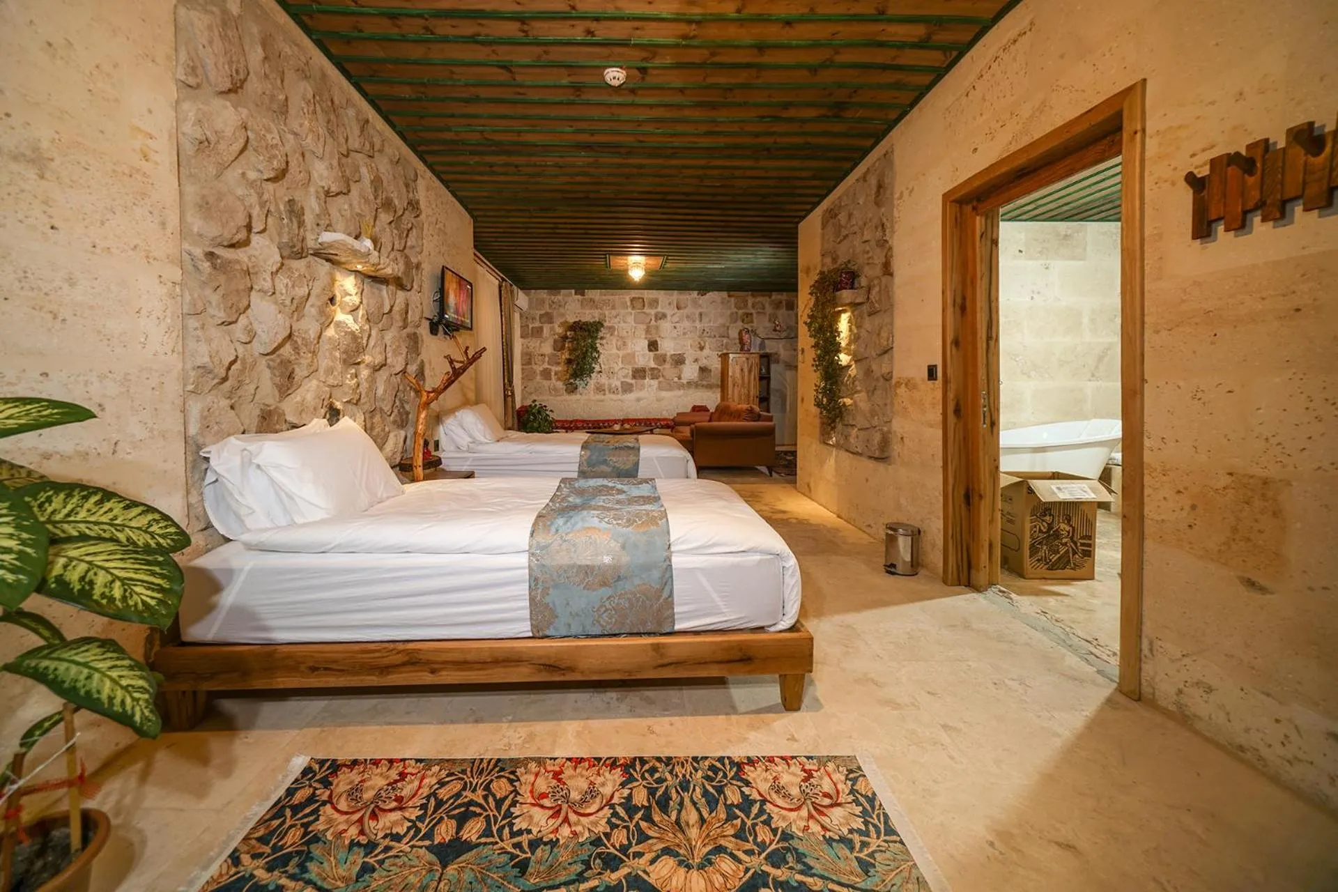 Bed in Serene Premium Stone House