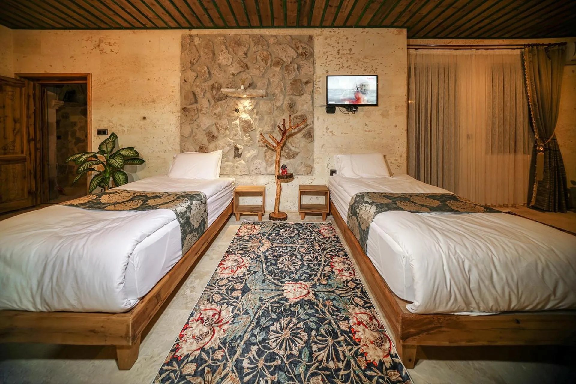 Bed in Serene Premium Stone House