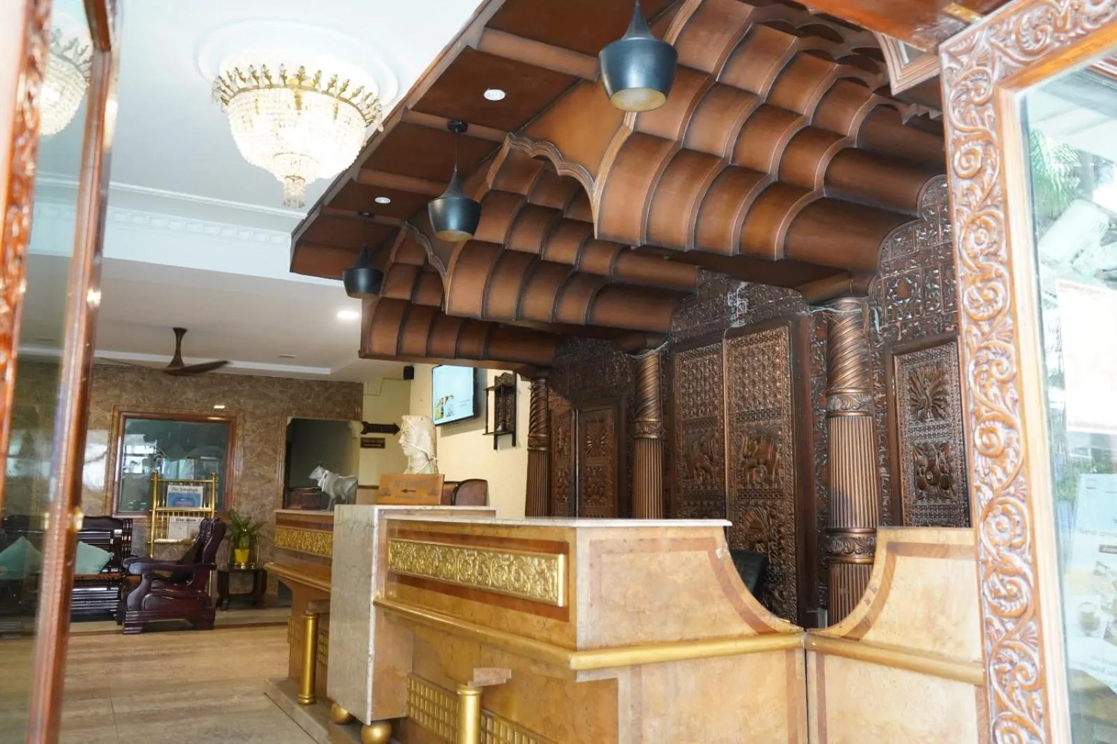 Lobby or reception in Hotel Tourist Inn By Sagar