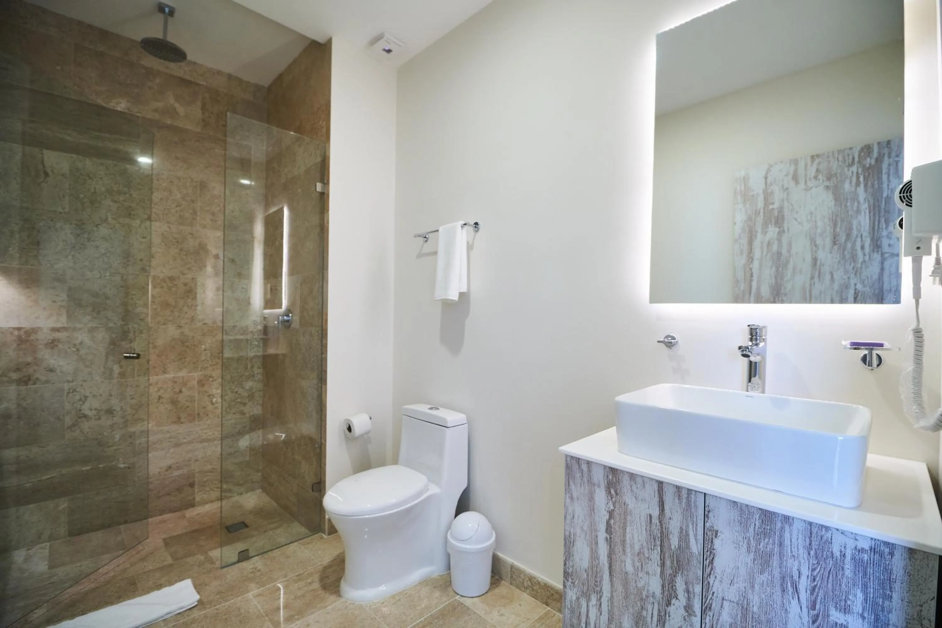 Shower in Best Penthouse with Private Pool in Aldea Zama