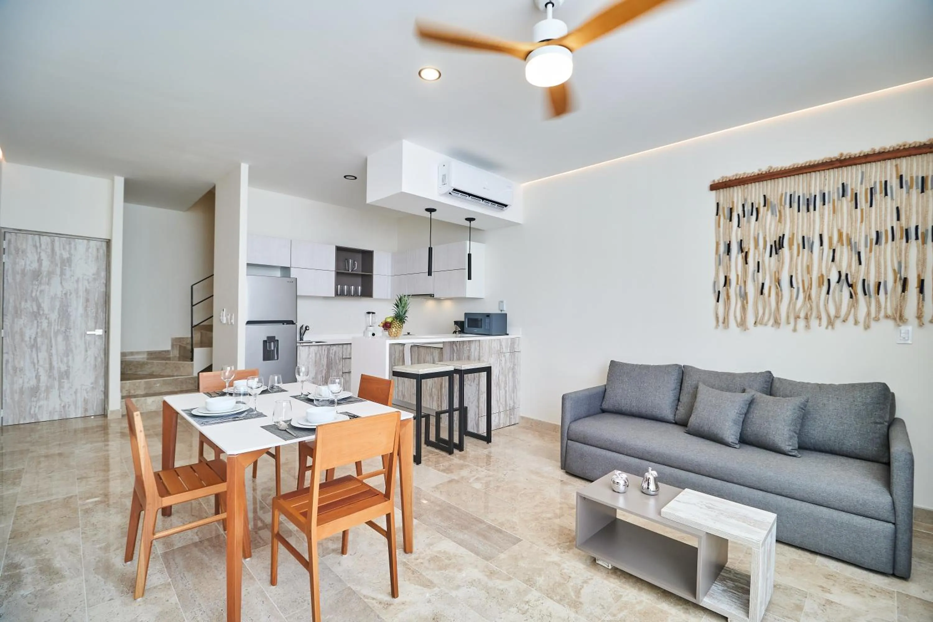 Living room in Best Penthouse with Private Pool in Aldea Zama