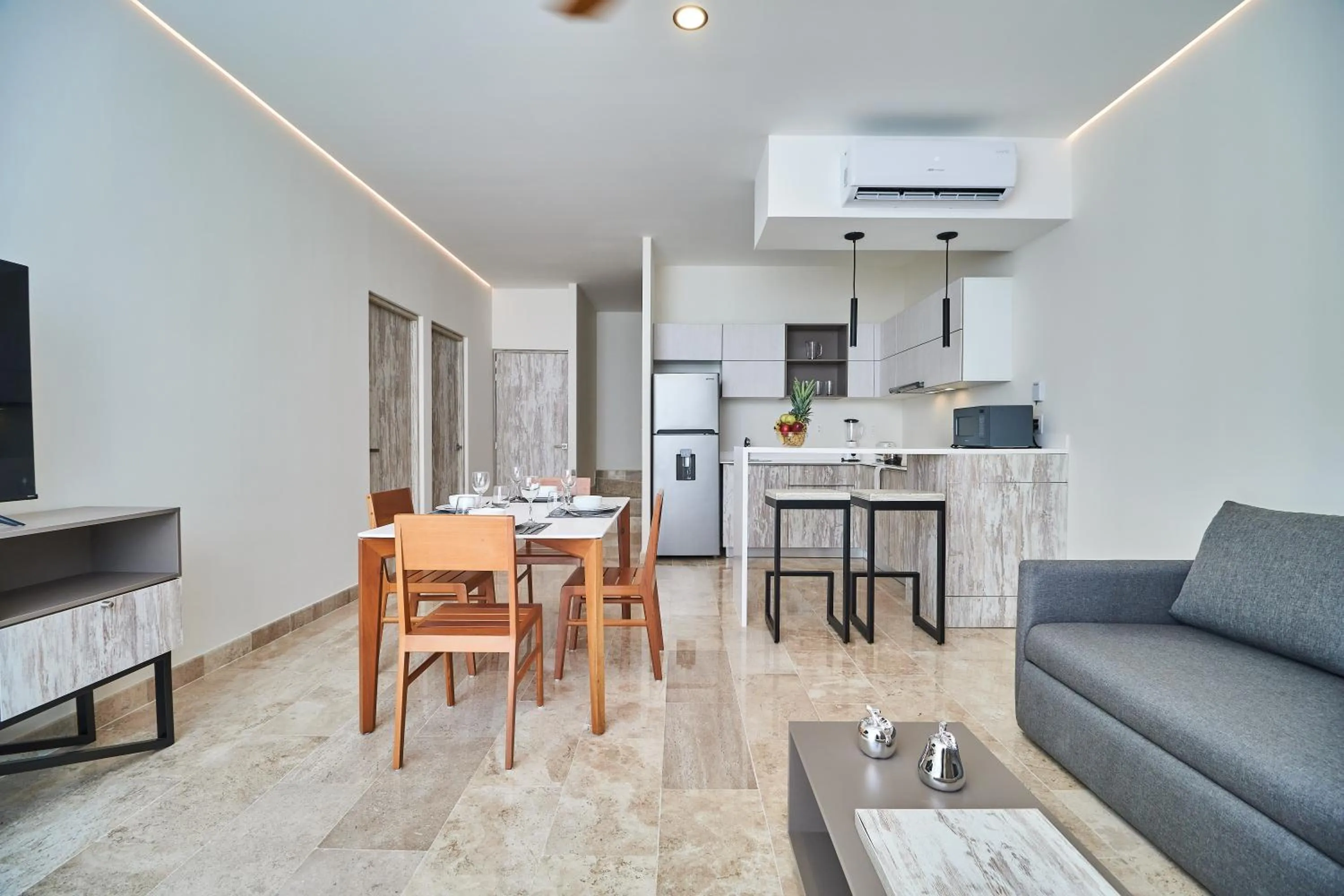 Kitchen or kitchenette in Best Penthouse with Private Pool in Aldea Zama