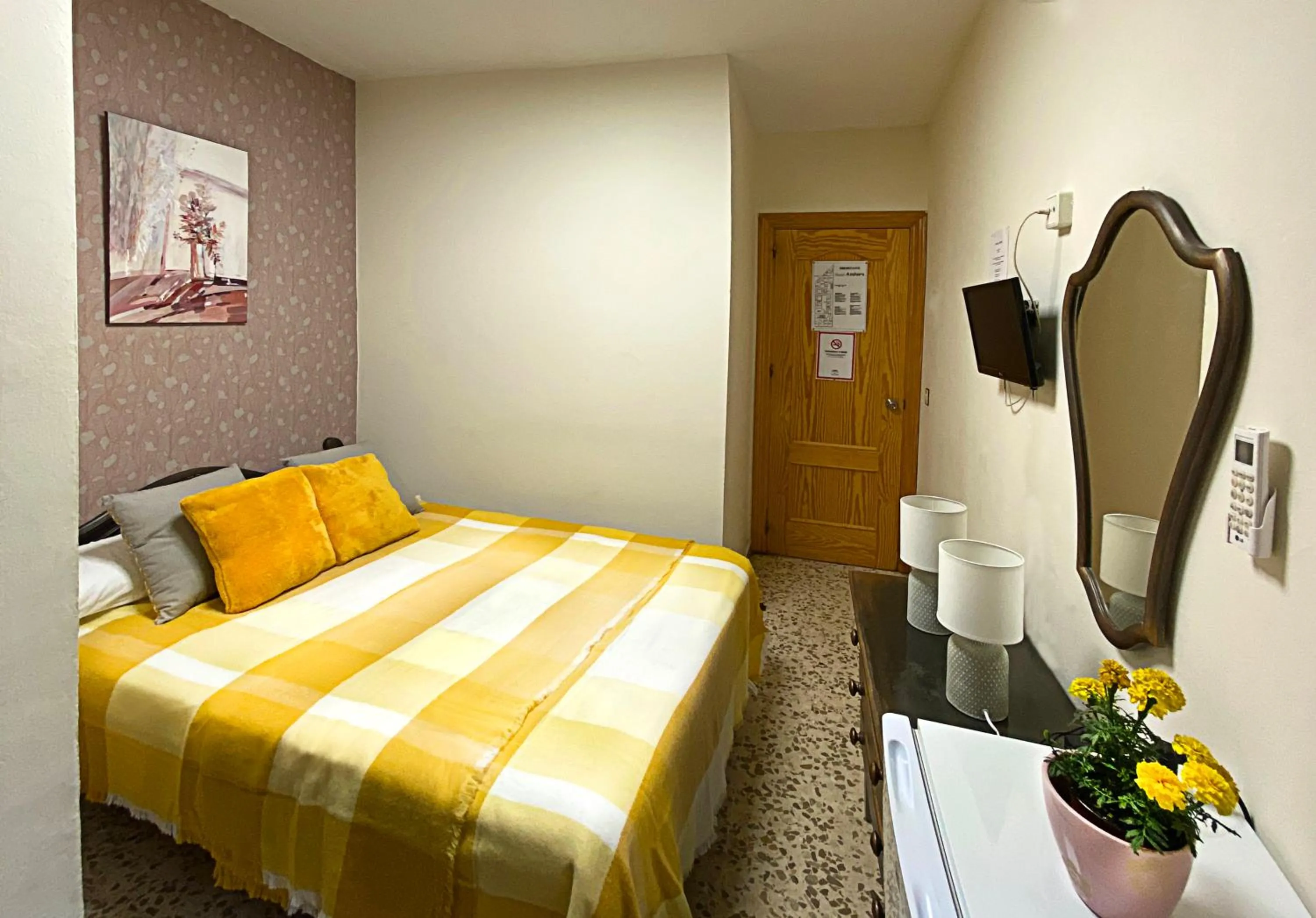 Decorative detail, Bed in Hostal Azahara