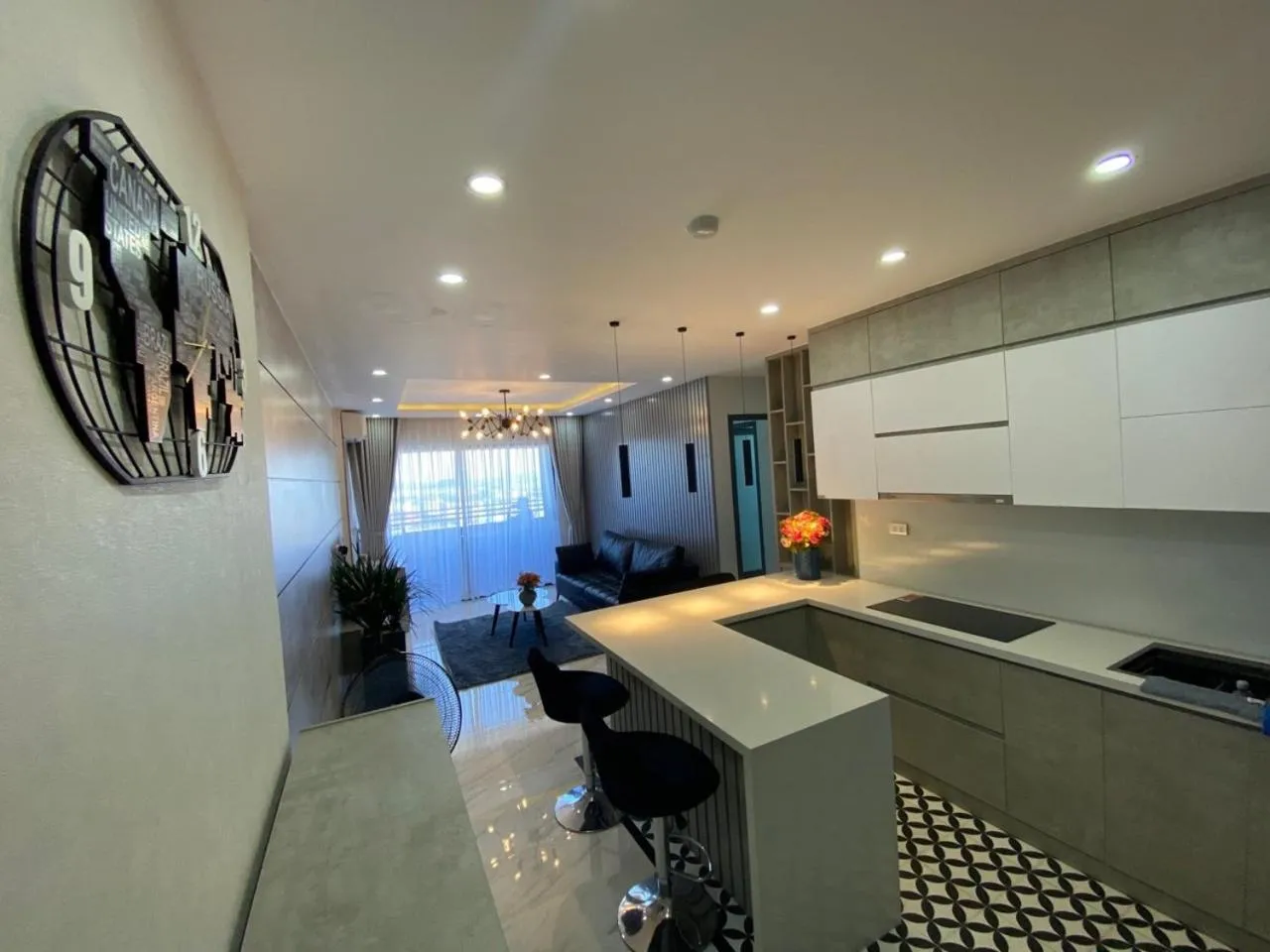 Kitchen or kitchenette in Mường Thanh Grand Seaview Đà Nẵng Apartment