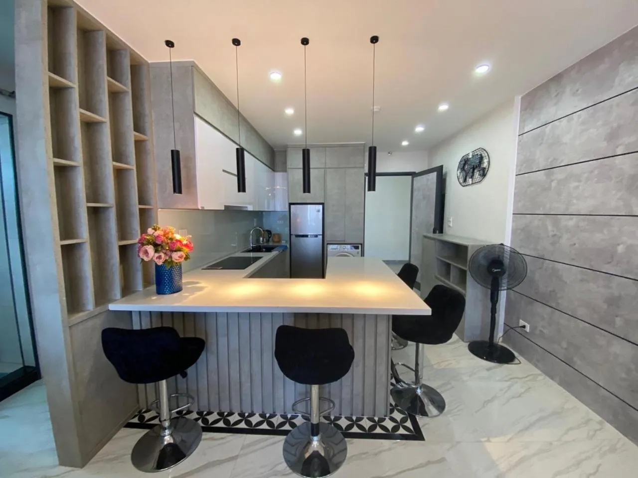 Kitchen or kitchenette in Mường Thanh Grand Seaview Đà Nẵng Apartment