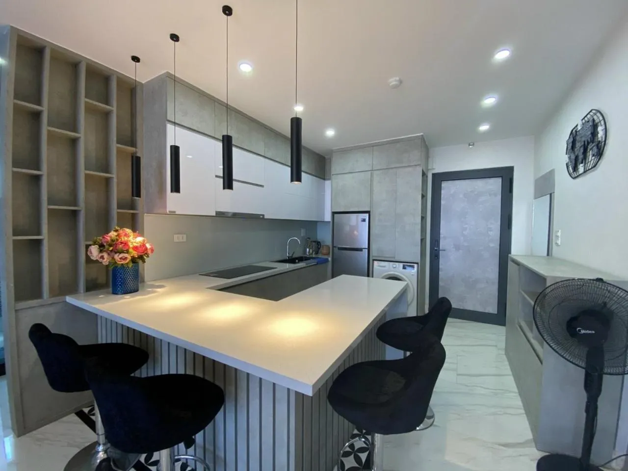 Kitchen or kitchenette in Mường Thanh Grand Seaview Đà Nẵng Apartment