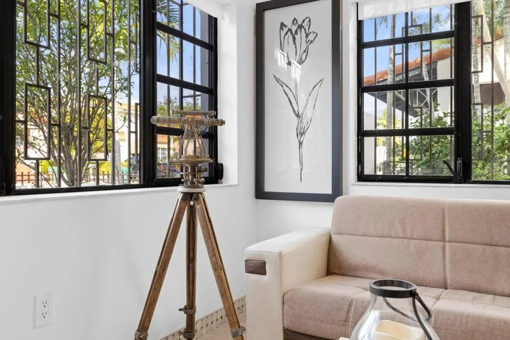 Seating area in Little Havana Retreat - Newly remodeled Villa by Loan Depot Stadium!