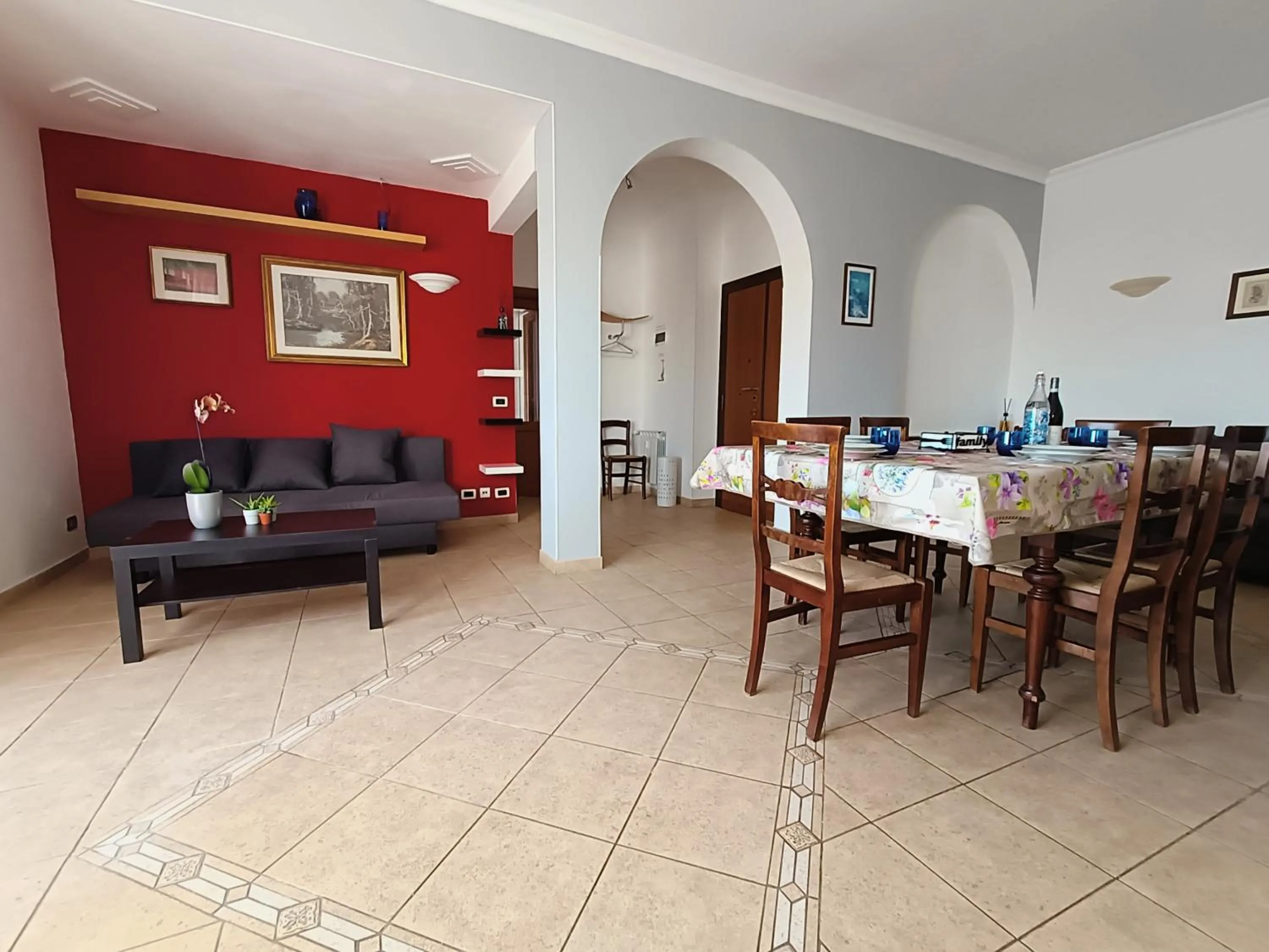 Living room in Avellini - Delightful and Spacious Apartment with terrace - near Metro A Cornelia