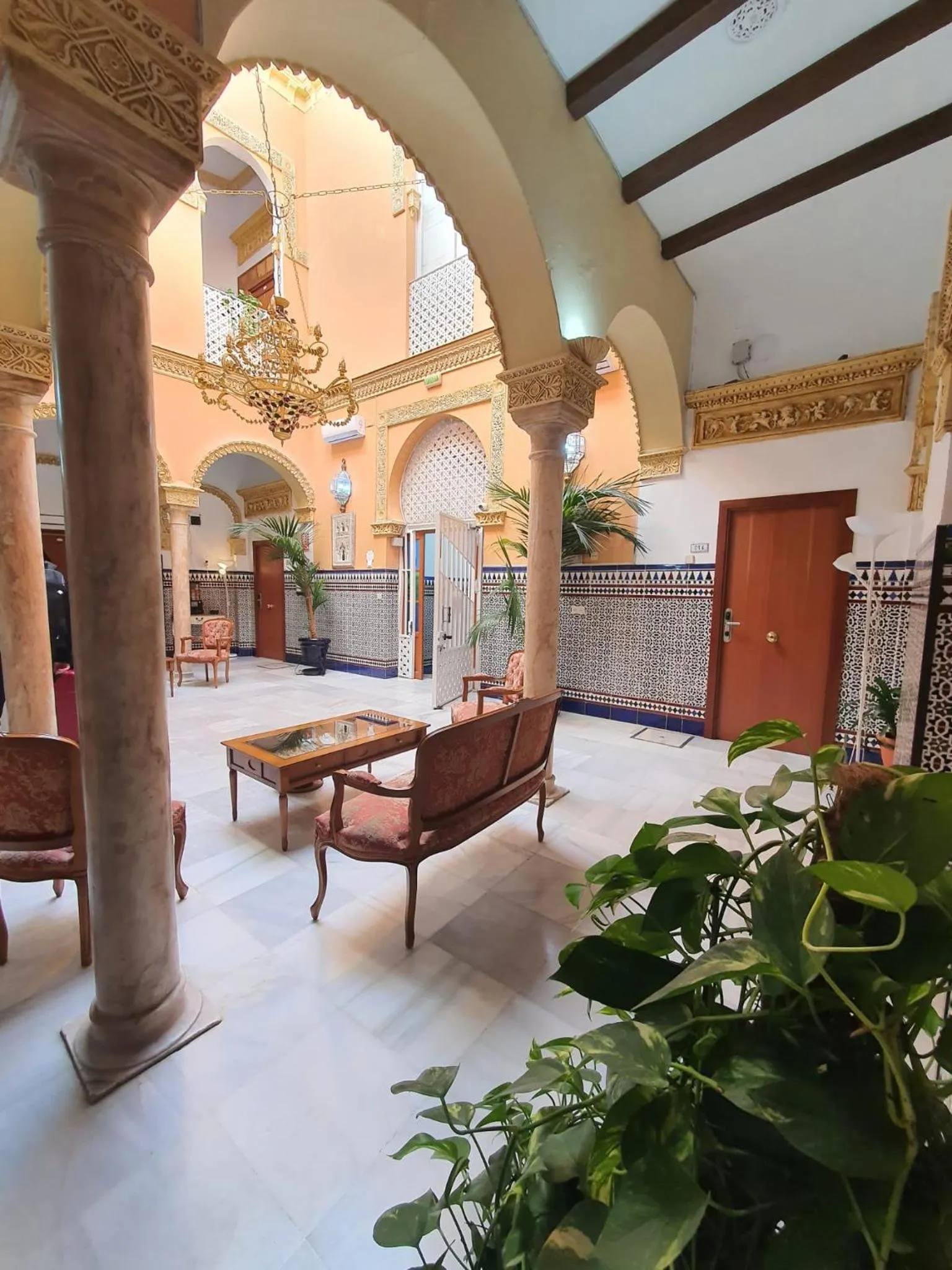 Seating area in Zaida Boutique Hotel