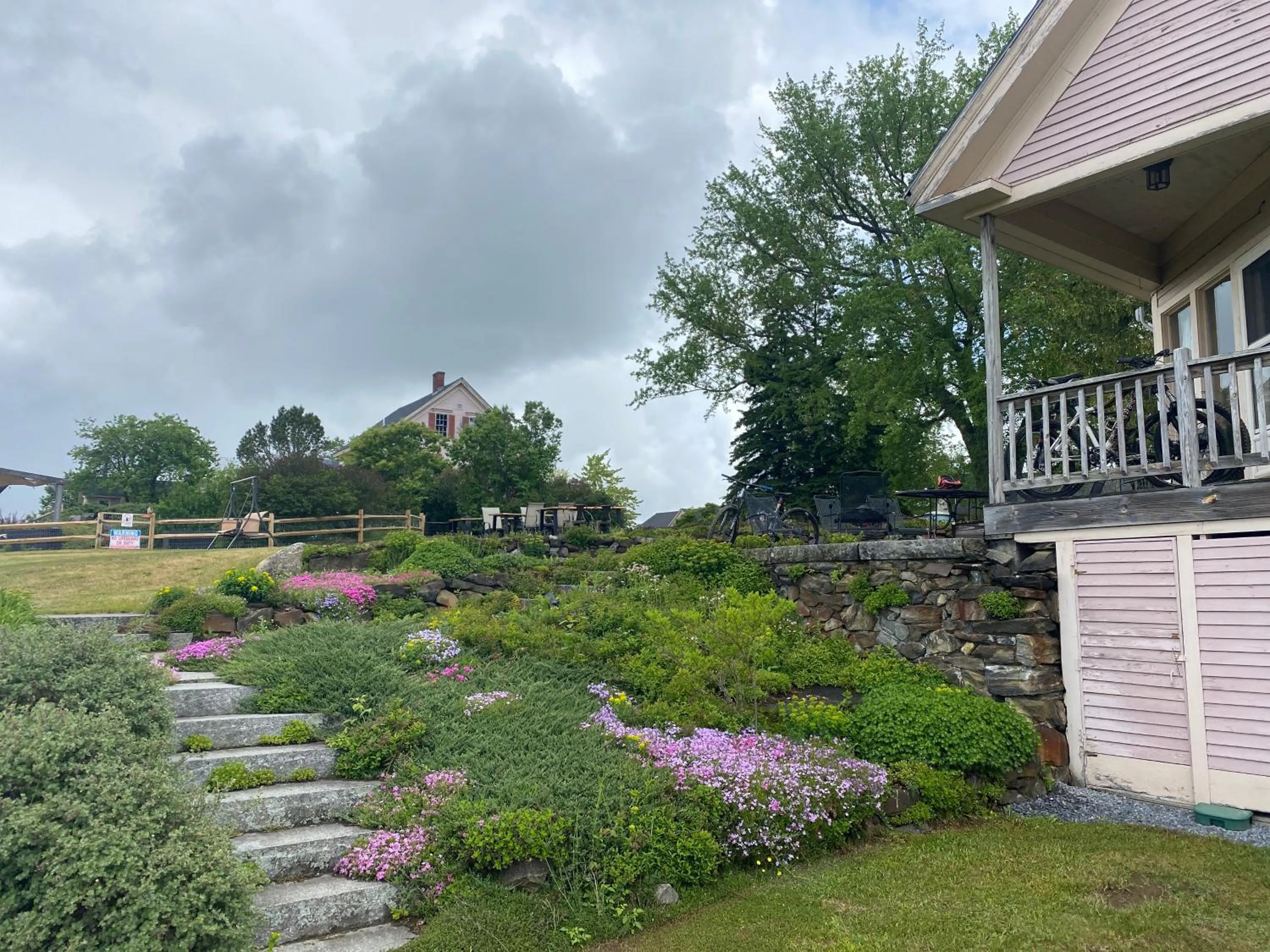 Garden view in The Wildflower Inn