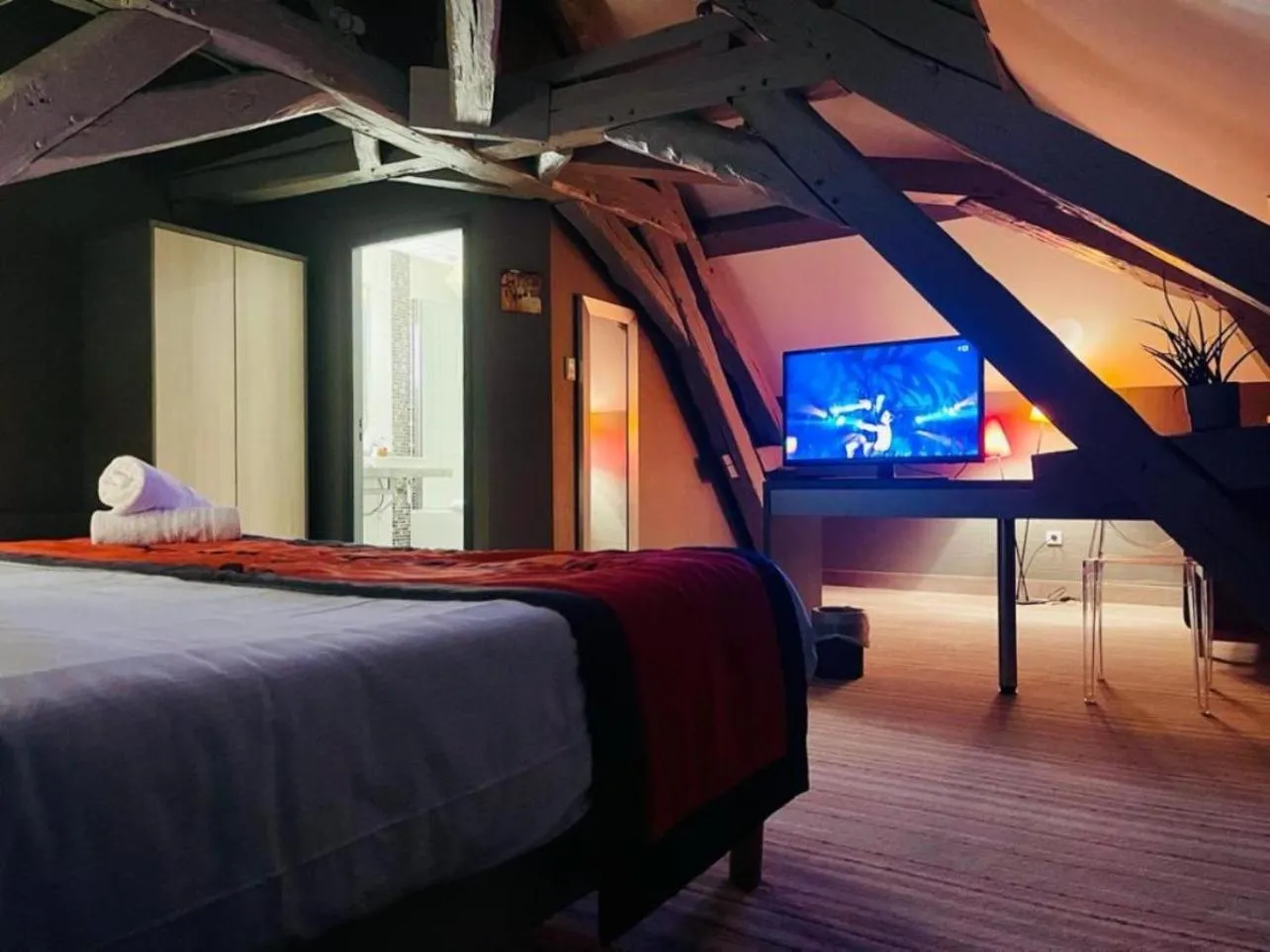 Bedroom in Au Coeur Des Bulles